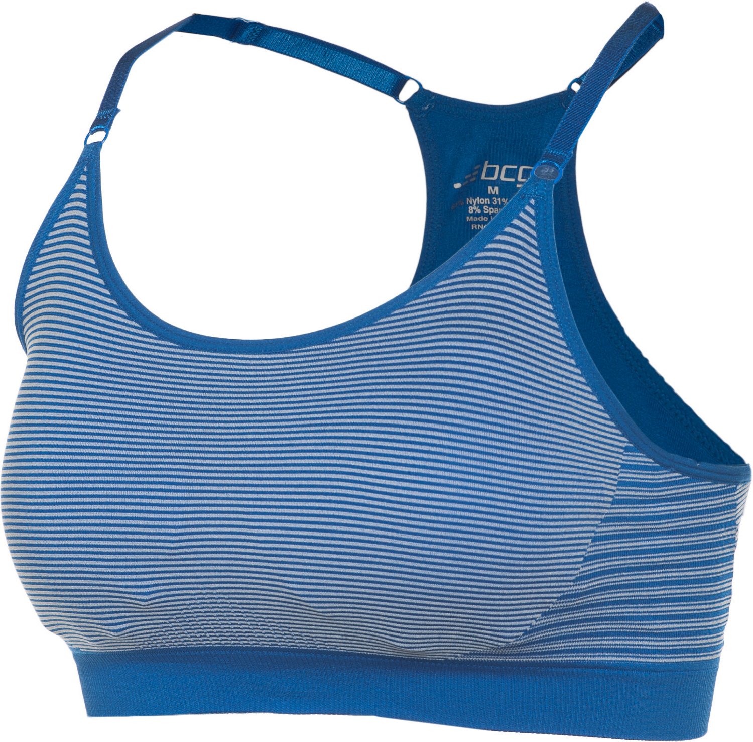 BCG Women's Summer Stripe Seamless Cami Sports Bra