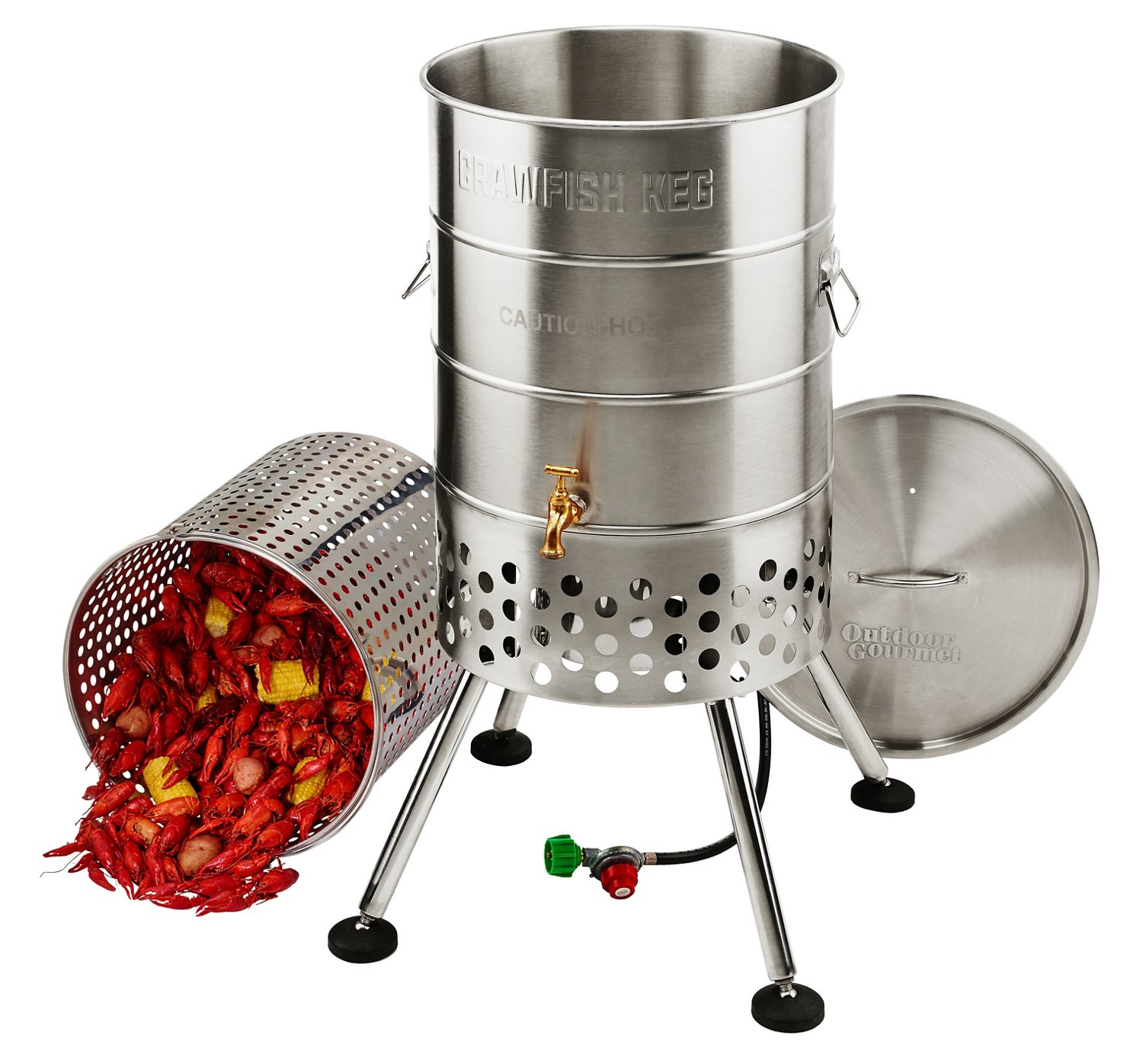 Outdoor Gourmet Propane 80 qt Crawfish Keg with Jet Burner Academy