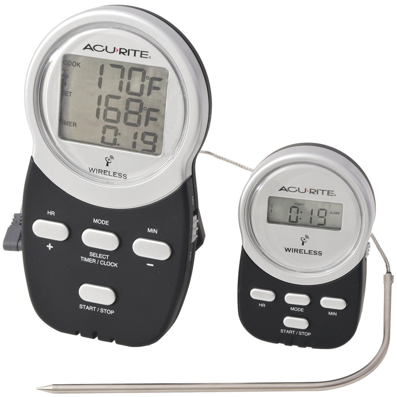 CHANEY® Acu-Rite Wireless Digital Barbecue Thermometer with Remote Pager thumbnail