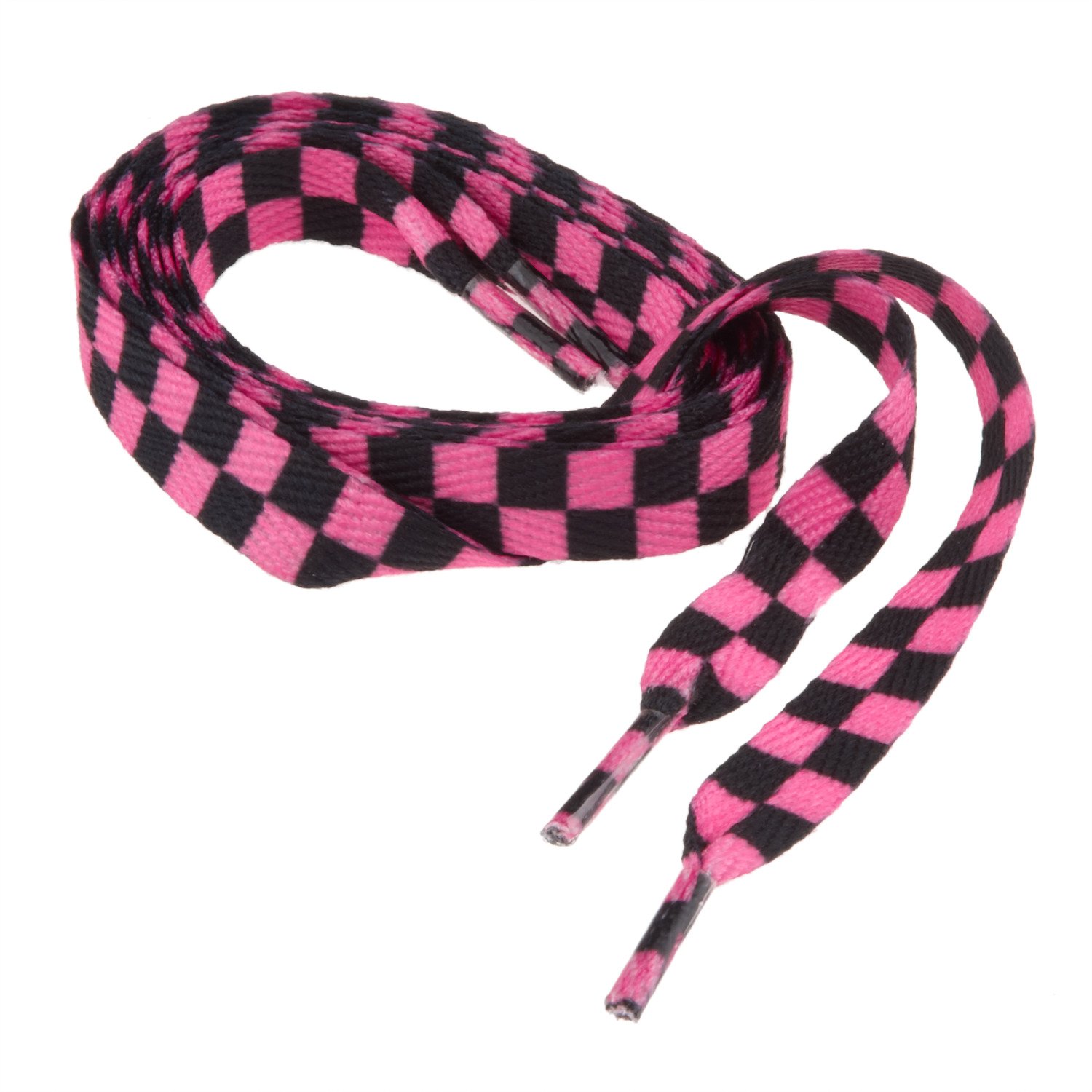 Sof Sole® Black and Pink Checkered Laces