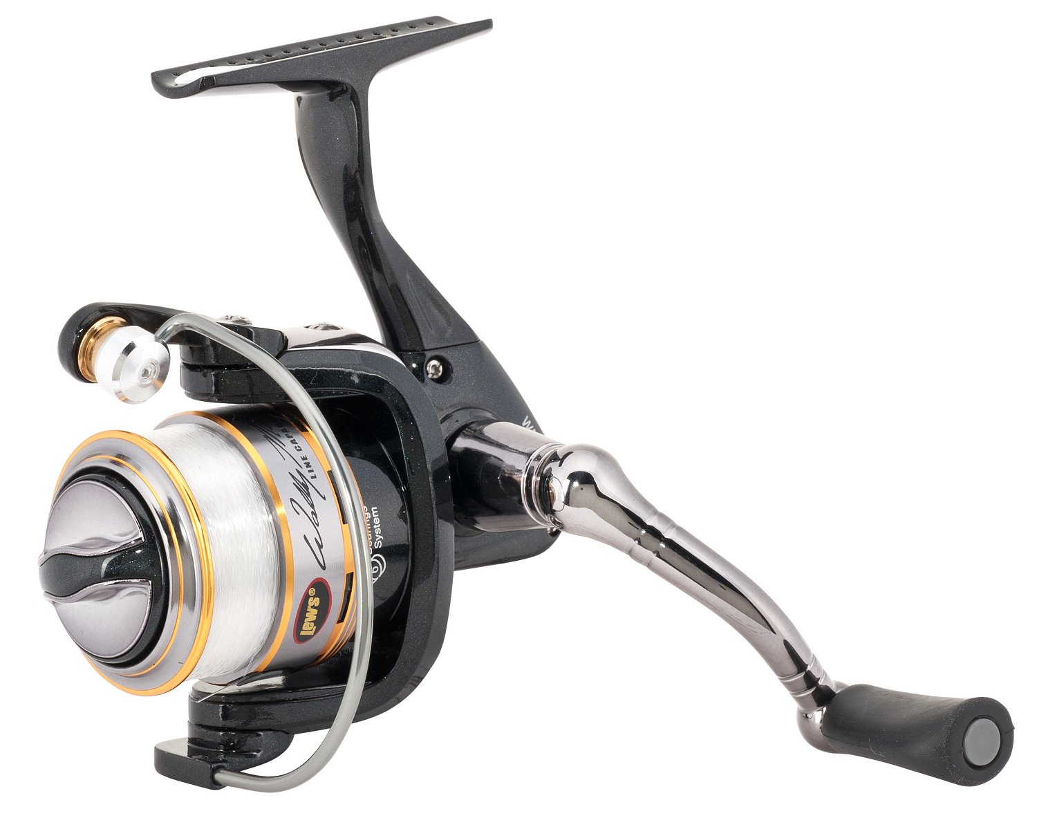 Mr. Crappie® Wally Marshall Signature Series Tuxedo Black Crappie Spinning Reel Convertible