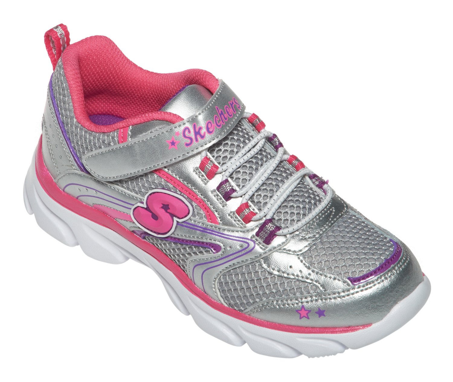 SKECHERS Girls' Lite Waves Skybeam Athletic Lifestyle Shoes thumbnail