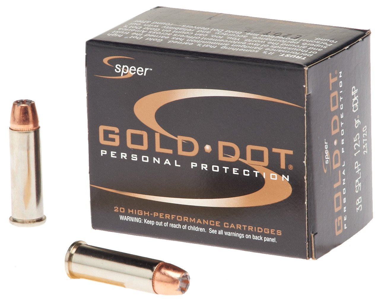 Speer® Gold Dot Personal Protection .38 Special +P 125-Grain Handgun Ammunition