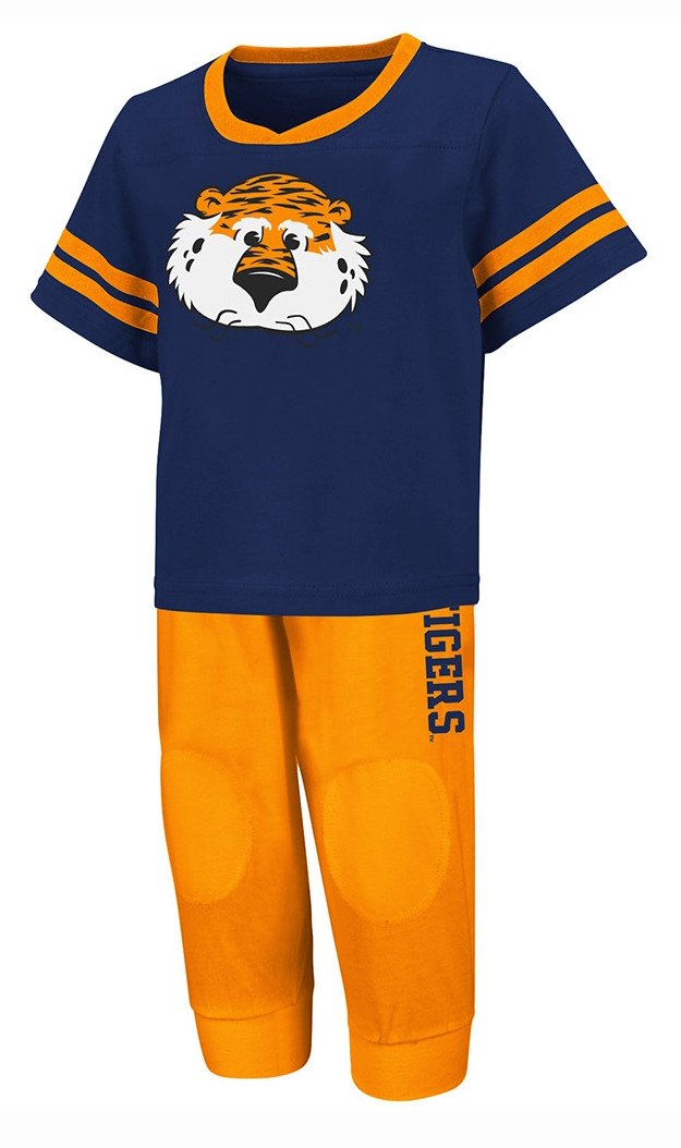 Colosseum Athletics Toddlers' Auburn University Quarterback Shirt and Pant Combo Set