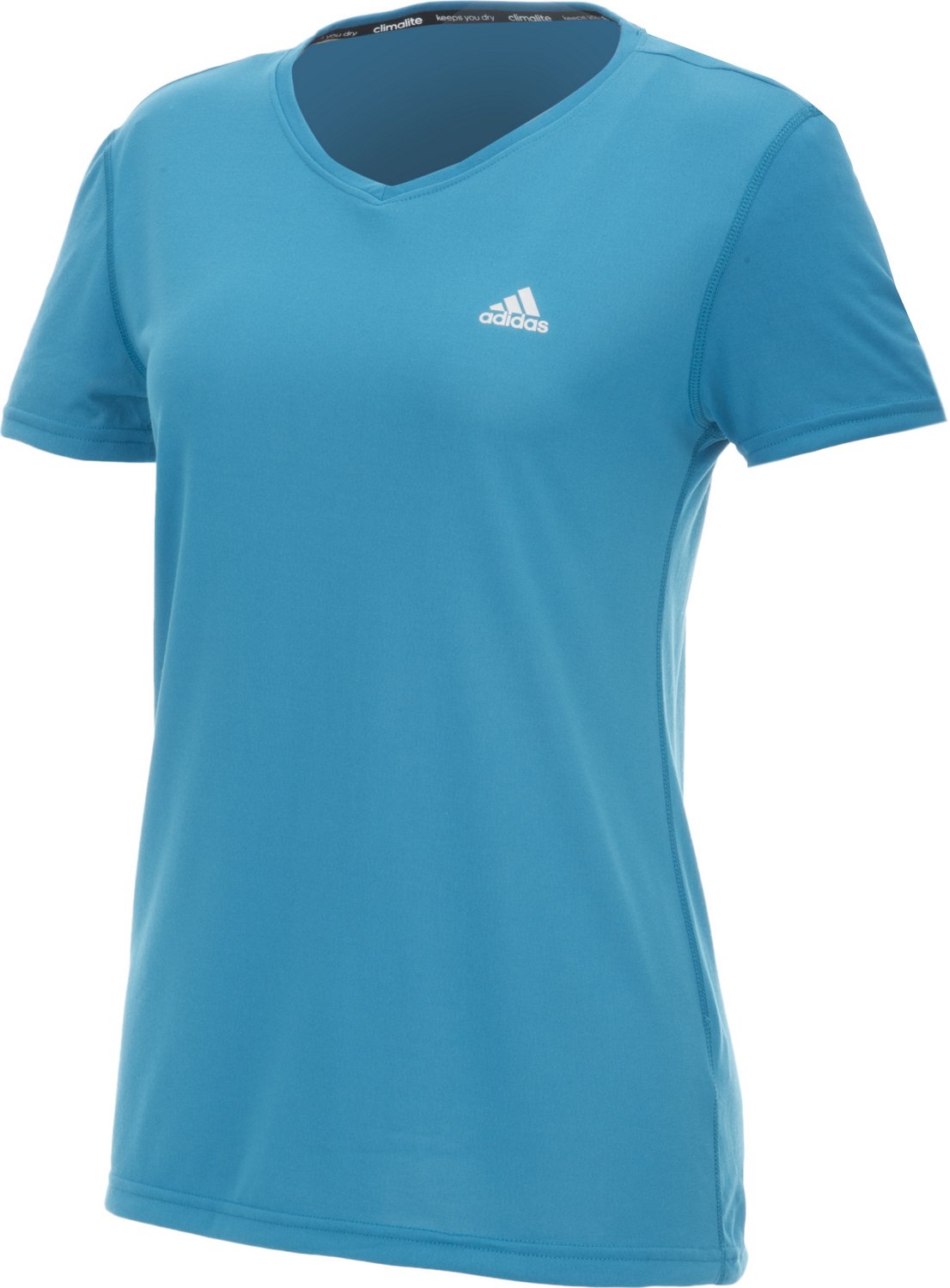adidas Women's CLIMALITE® Short Sleeve V-neck T-shirt