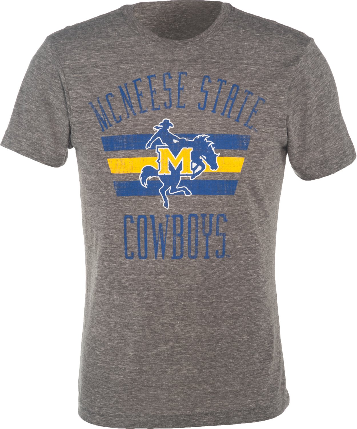 Colosseum Athletics Men's McNeese State University Arcade Crew Neck T-shirt