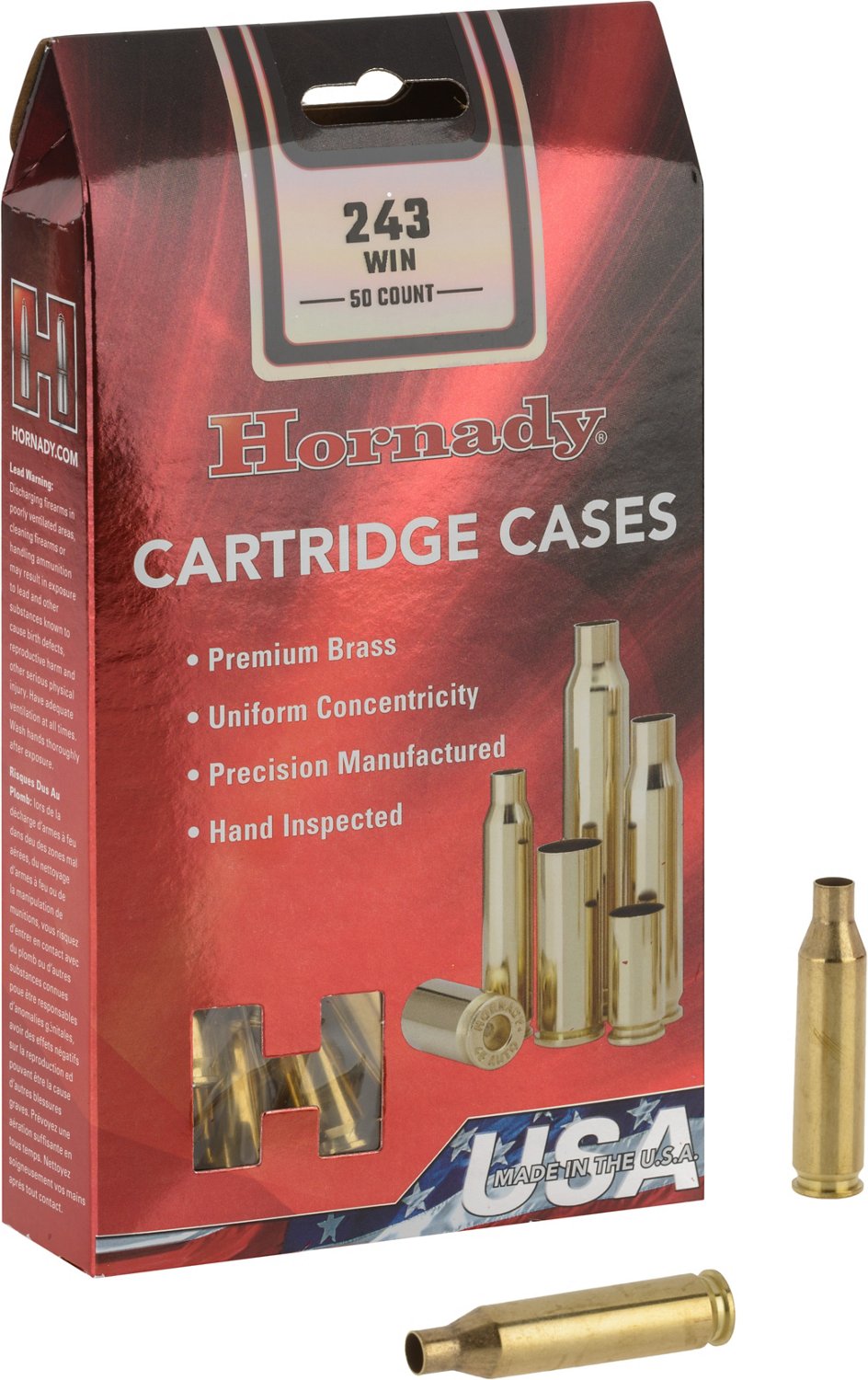 Hornady .243 Winchester Unprimed Cases | Academy