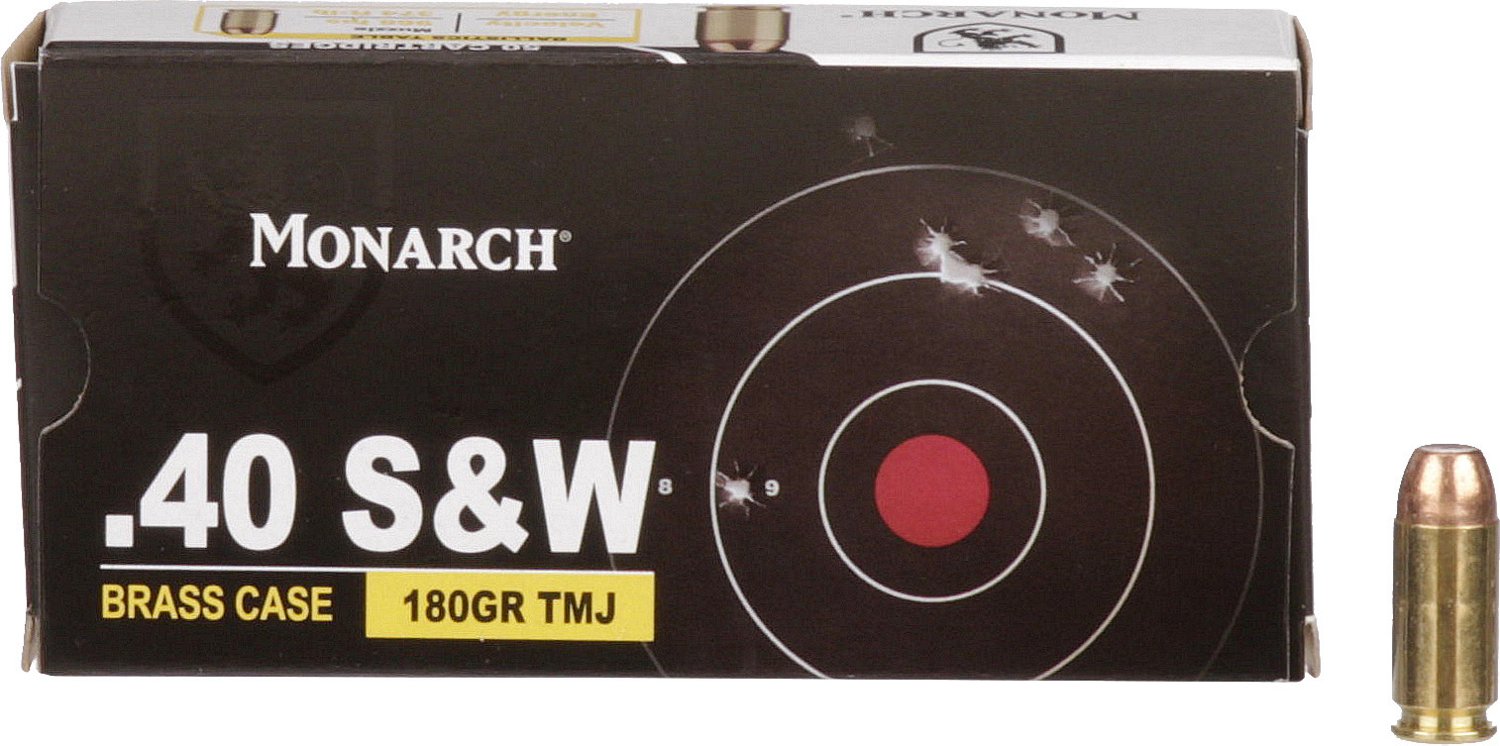 Monarch™ TMJ .40 Smith & Wesson 180-Grain Pistol Ammunition