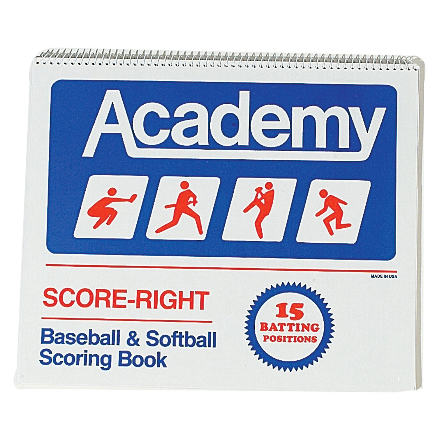 Score-Right 16-Position Baseball and Softball Scorebook