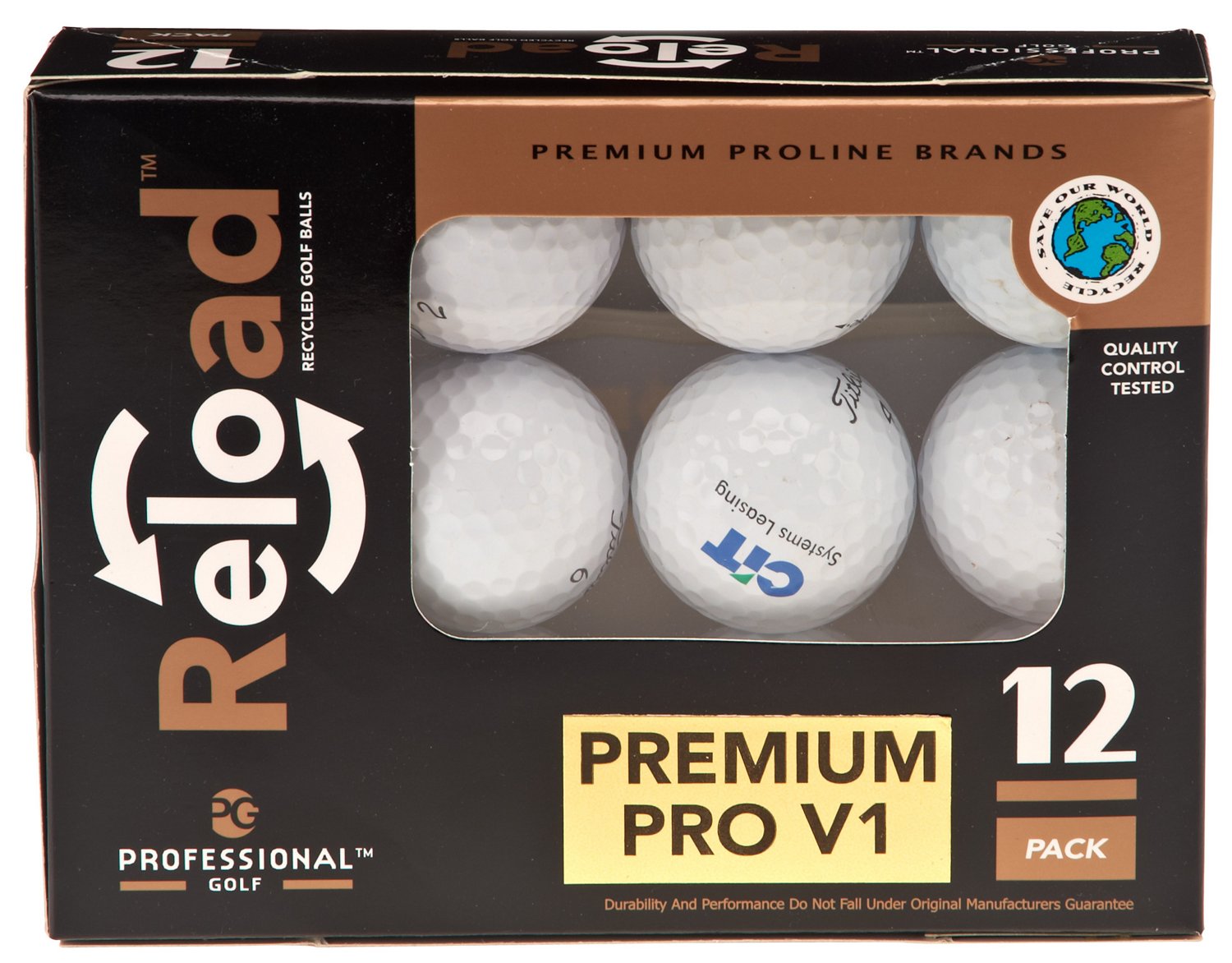 Reload™ Titleist A-Grade ProV 1 Recycled Golf Balls 12-Pack thumbnail