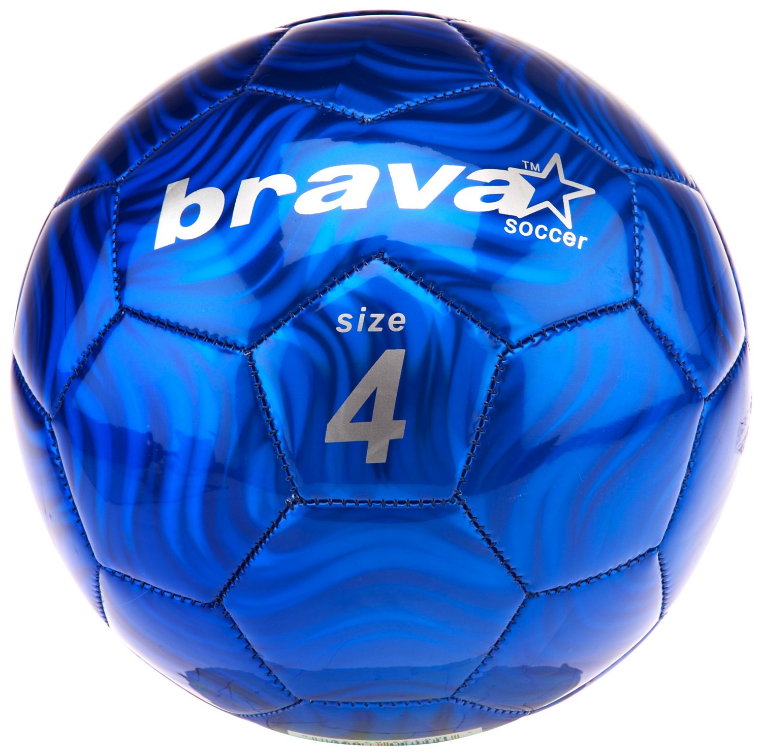 Brava® Soccer Blue Foil Size 4 Soccer Ball