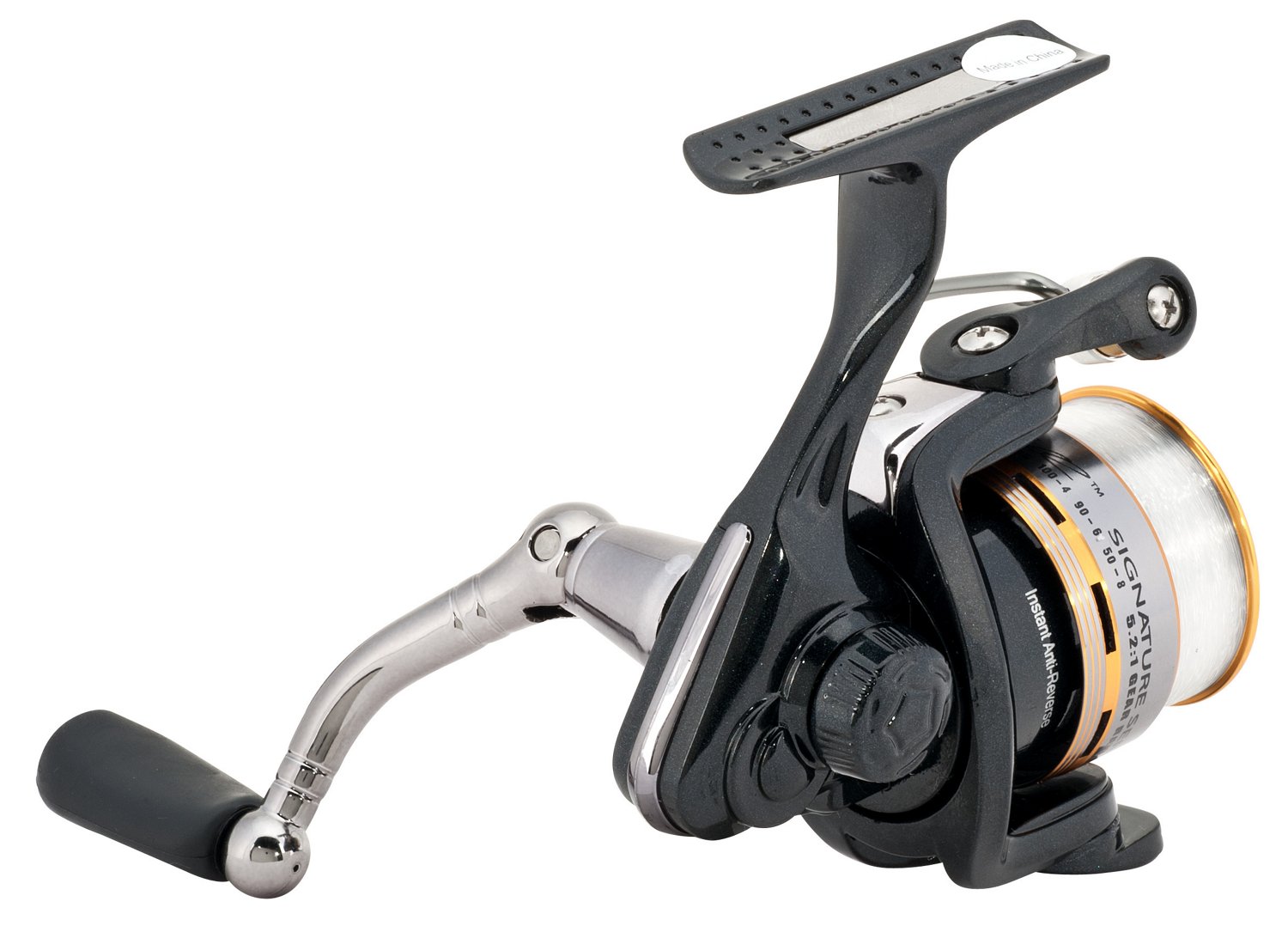 Mr. Crappie® Wally Marshall Signature Series Tuxedo Black Crappie Spinning Reel Convertible thumbnail