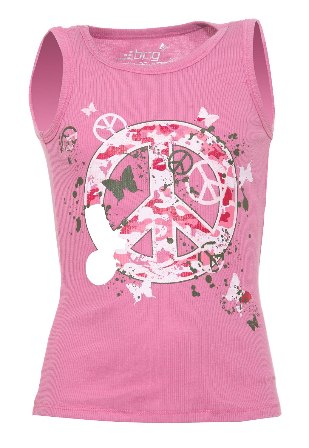 BCG Girls' Graphic Rib Tank