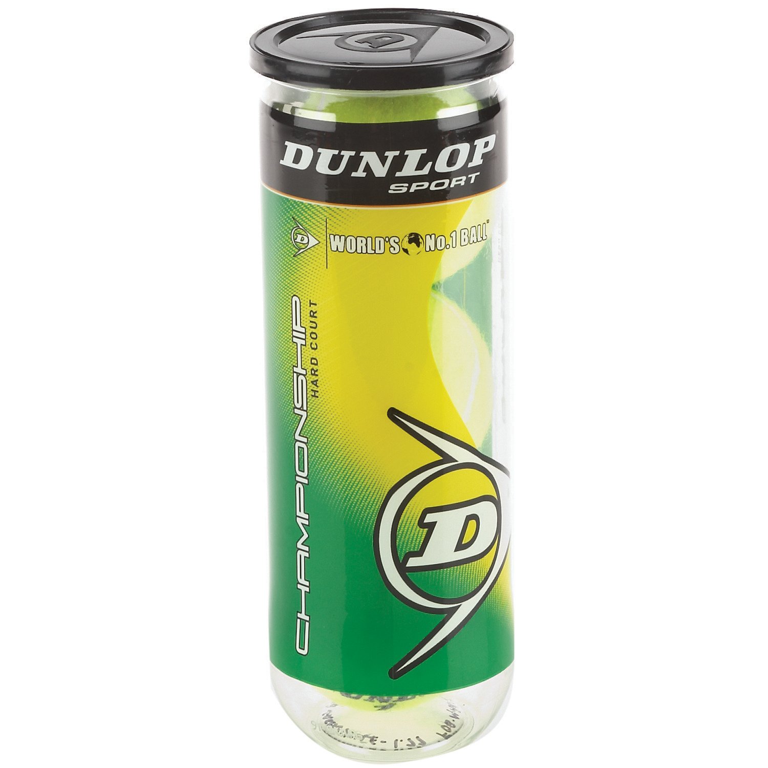 Dunlop Championship Hard Court Tennis Balls 1 Can/3-Pack