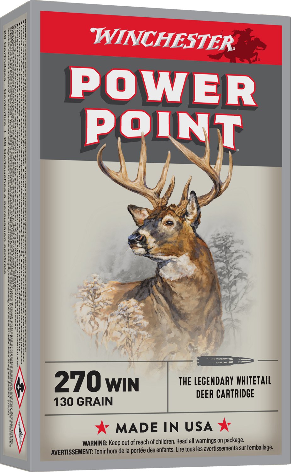 Winchester Super-X® Power-Point® .270 Winchester 130-Grain Rifle Ammunition