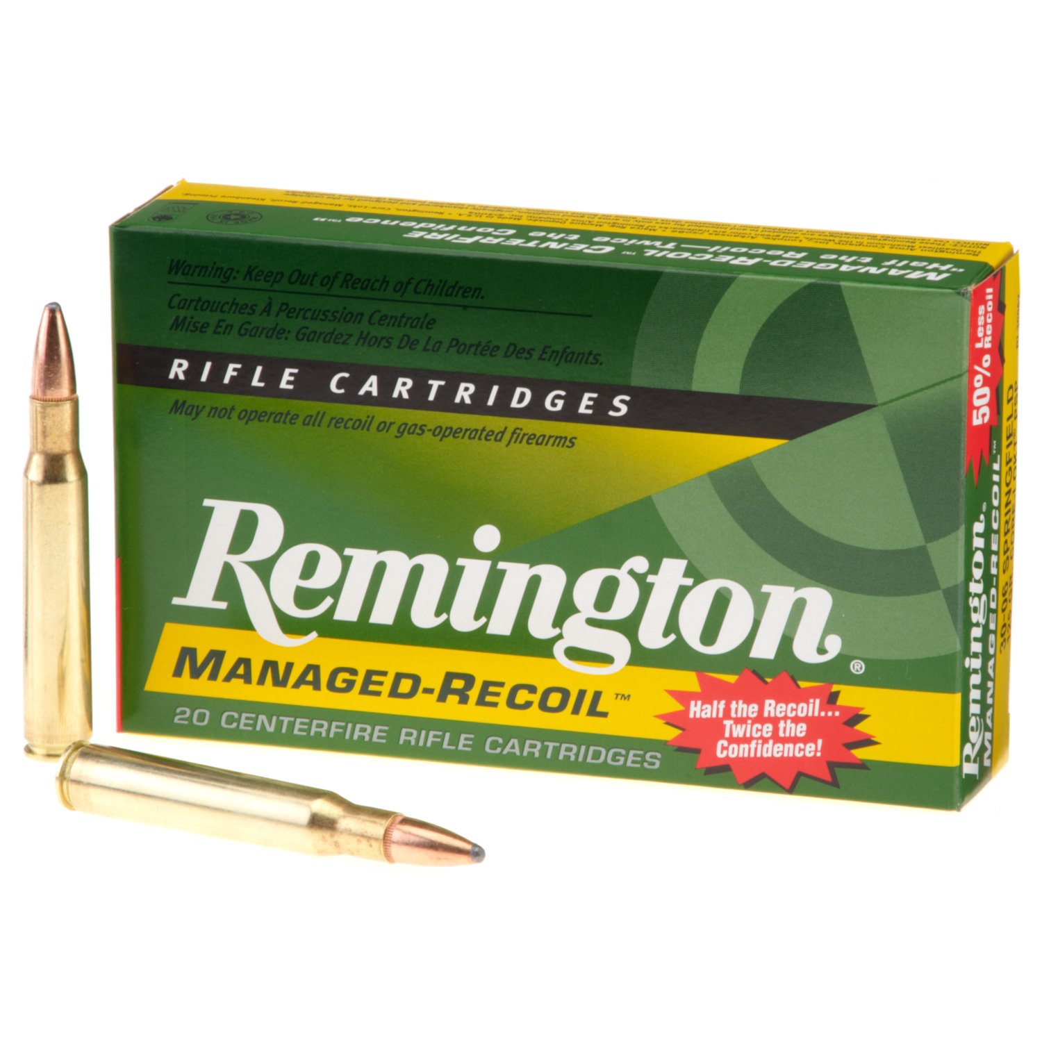 Remington Managed-Recoil® .30-06 Springfield 125-Grain Centerfire Rifle Ammunition