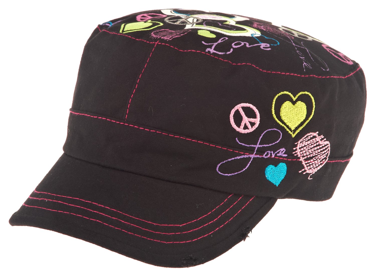 BCG Girls' Heart Peace Cadet Hat
