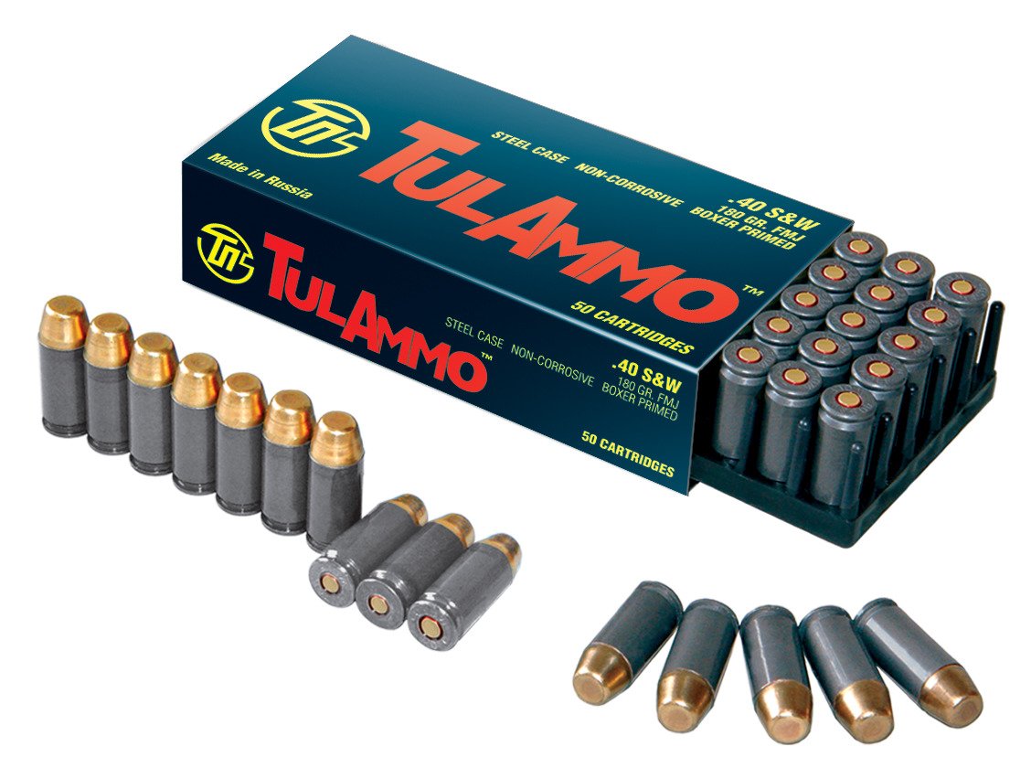 TulAmmo .40 S&W 180-Grain Centerfire Ammunition