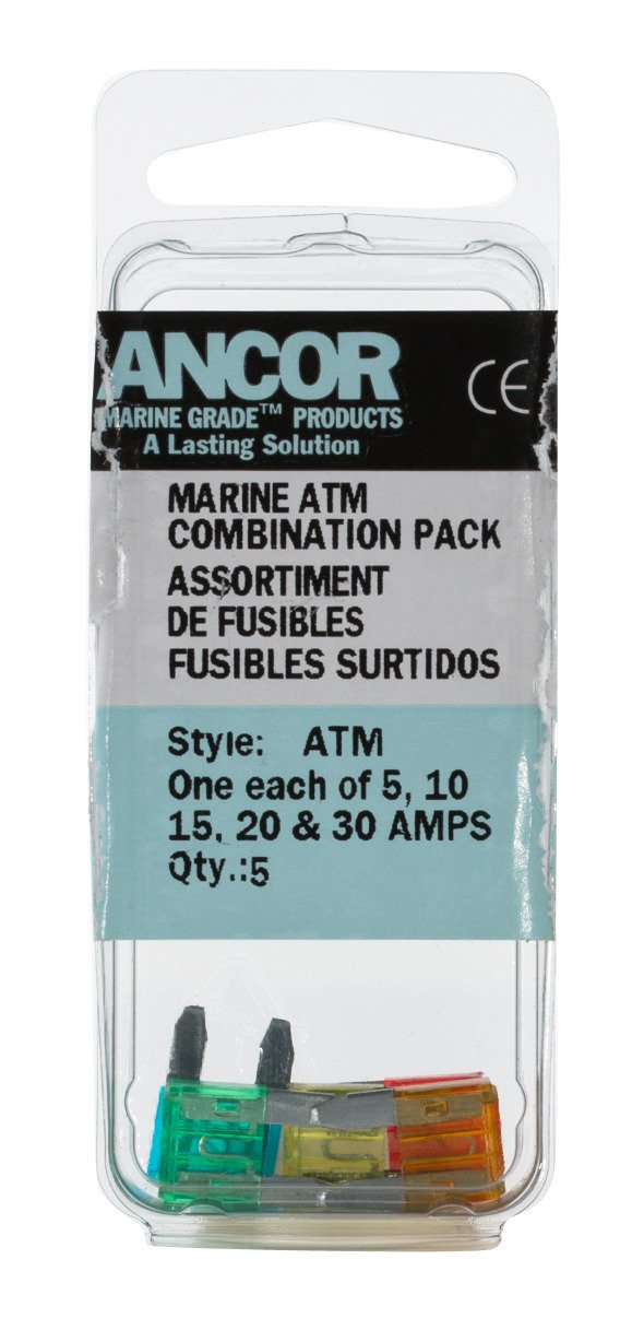 Marinco ATO/ATC In-Line 10 AWG Fuses Combo 5-Pack