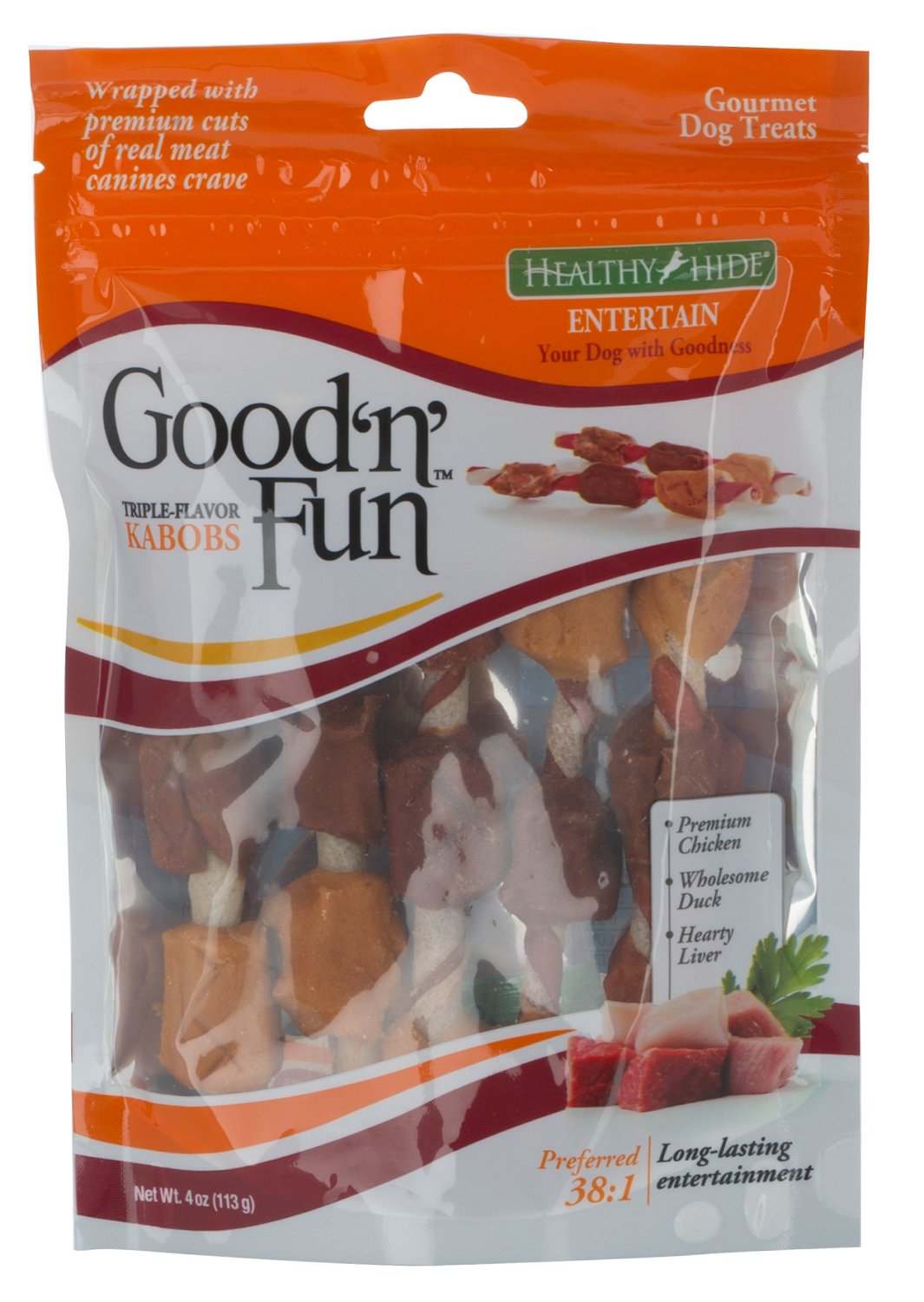 Healthy Hide Salix Good 'n' Fun Triple Flavor Twist Kabobs