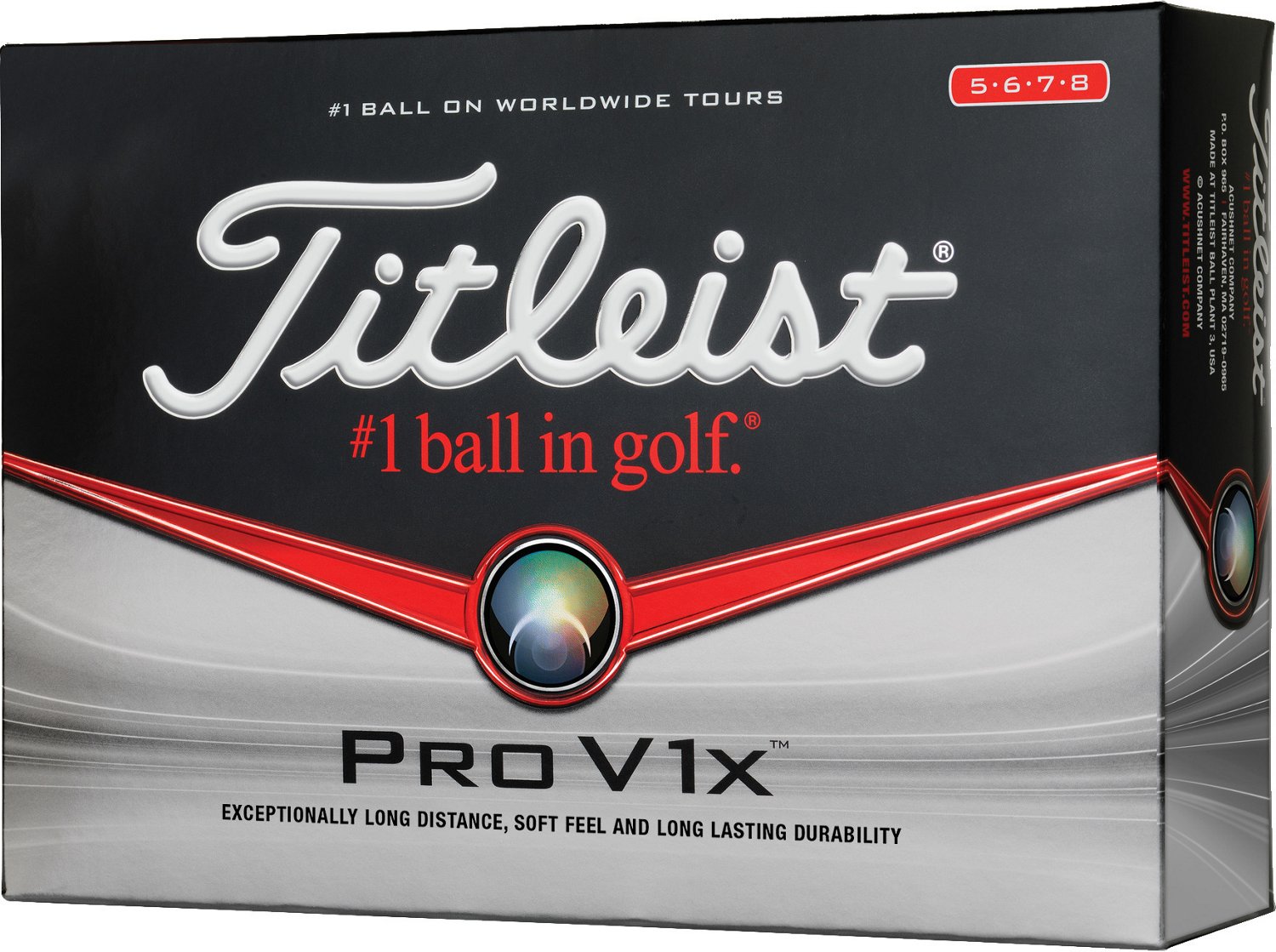 Titleist ProV1x High Number Golf Balls 12-Pack