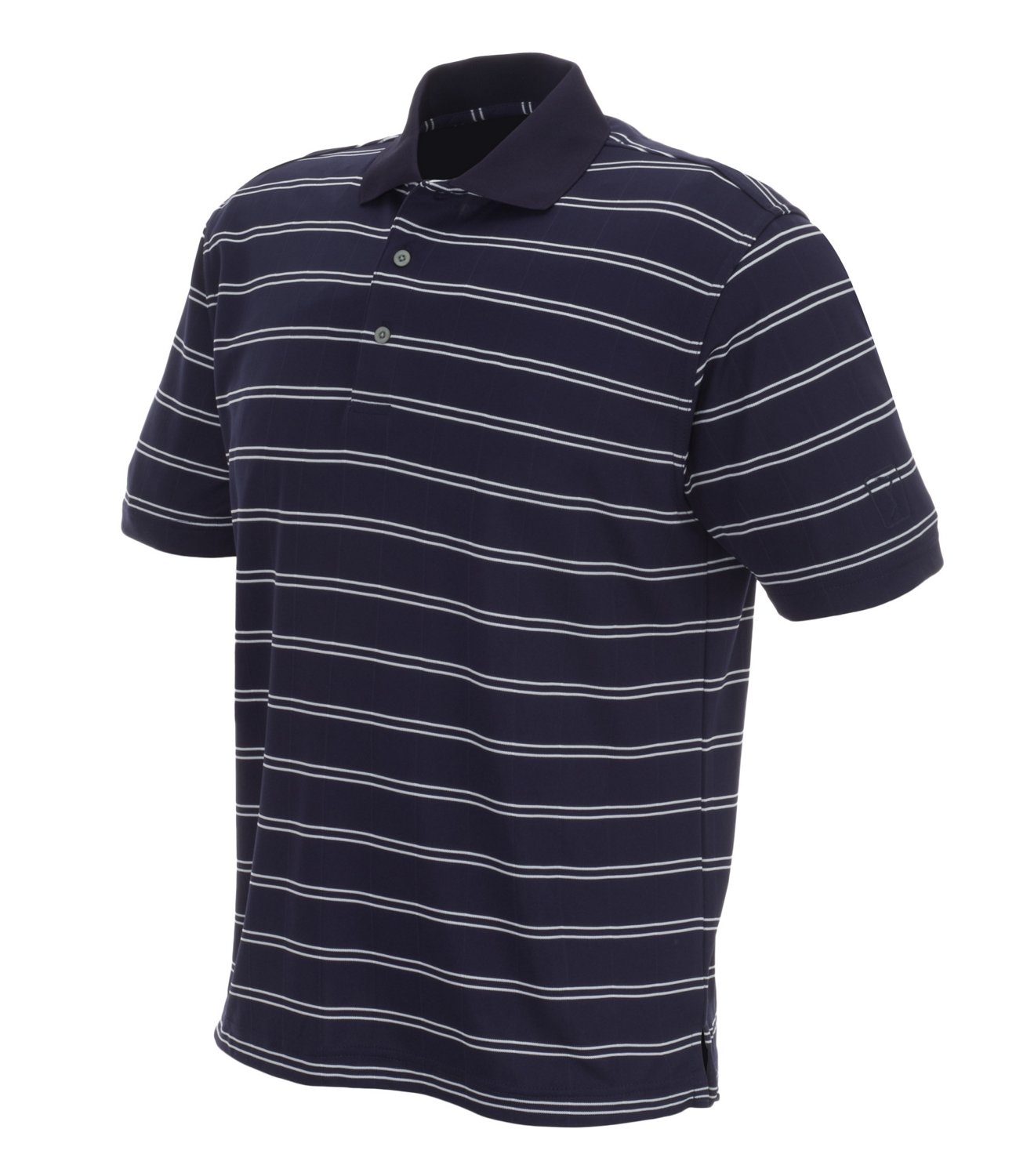 PGA Tour Men's Striped Golf Polo Shirt