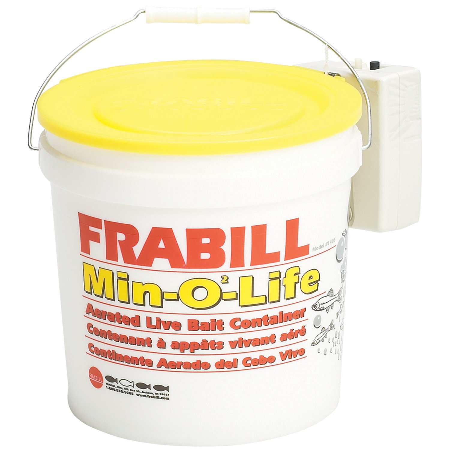 Frabill Min-O2-Life 8 qt. Aerated Bucket