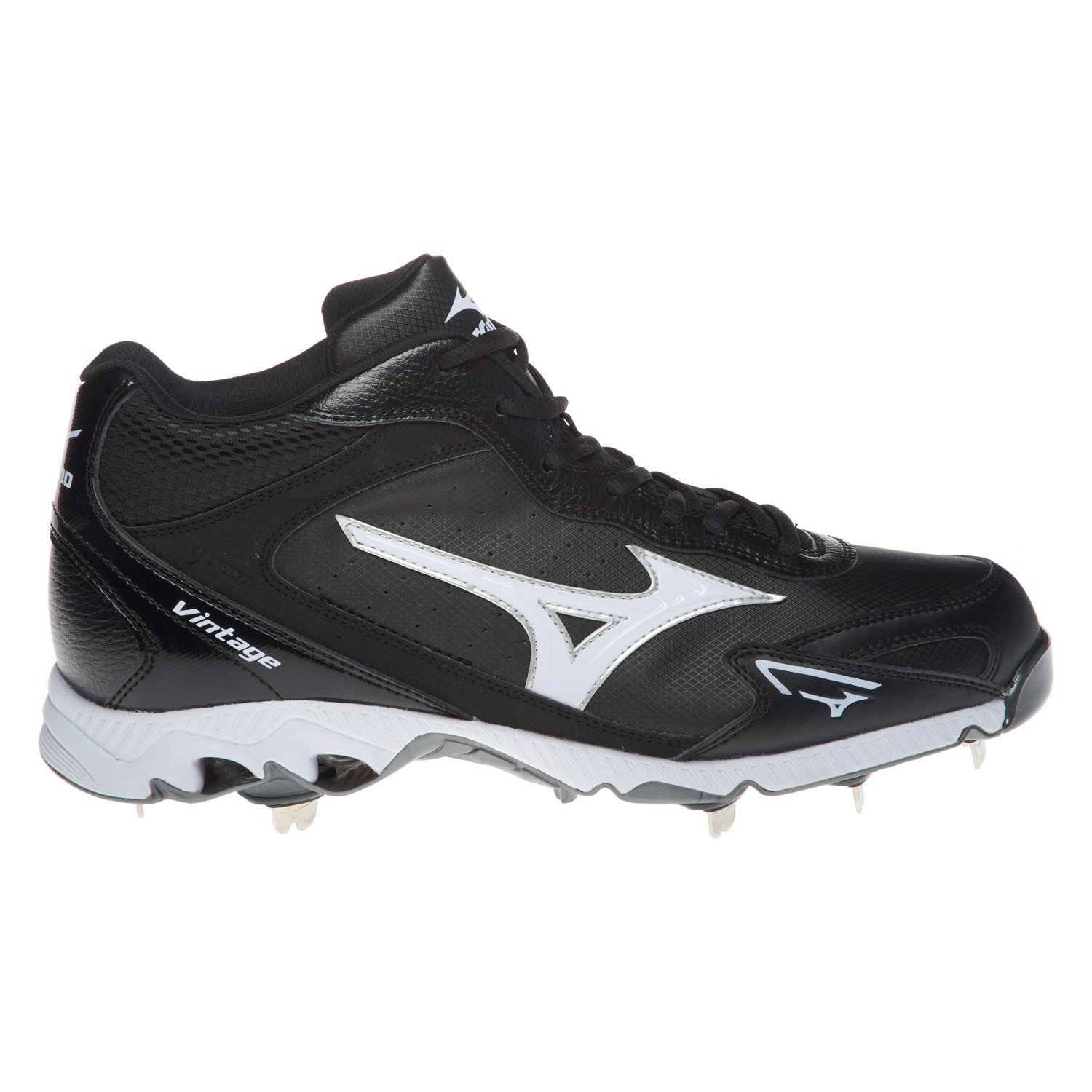 Mizuno Men's 9-Spike Vintage G6 Metal Mid Metal Baseball Cleats