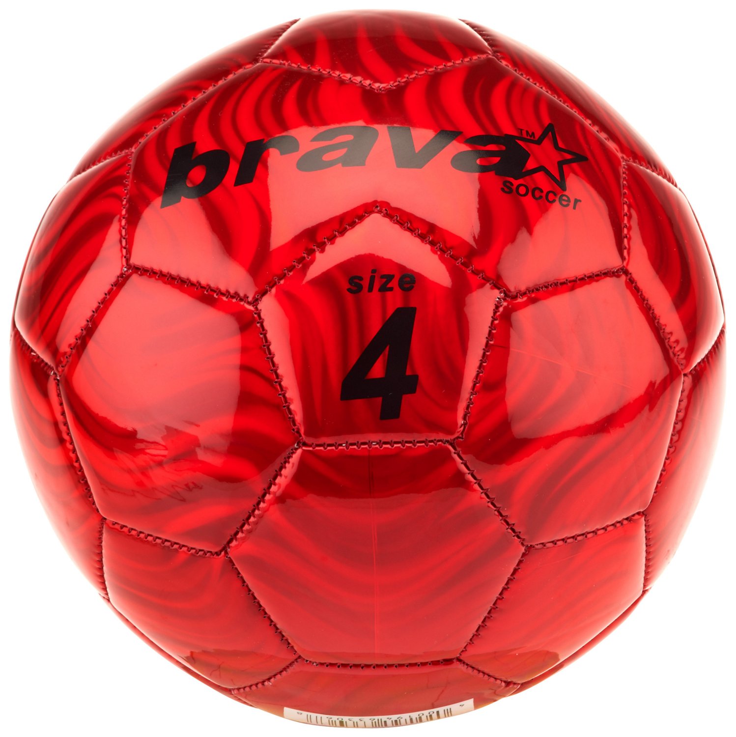 Brava® Soccer Red Foil Size 4 Soccer Ball
