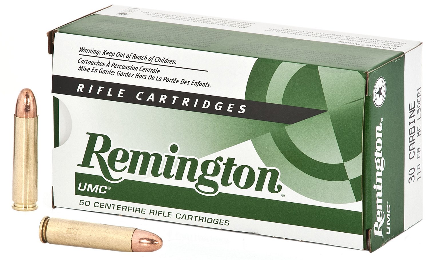 Remington UMC® 30 Carbine 110-Grain Centerfire Rifle Ammunition