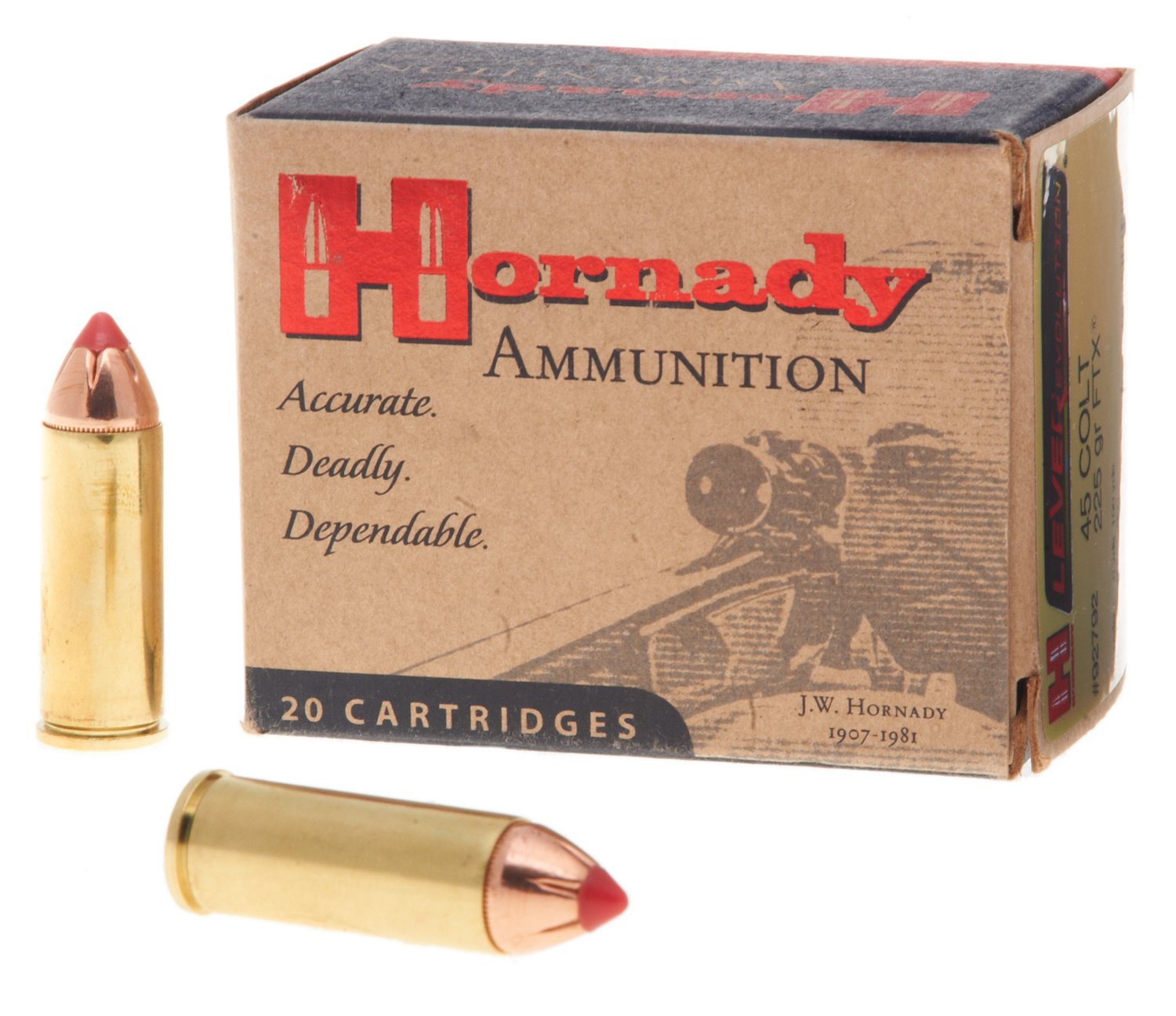 Hornady FTX® LEVERevolution® .45 Colt 225-Grain Centerfire Handgun Ammunition