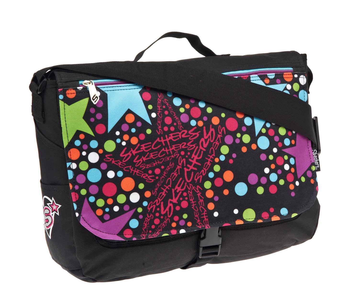SKECHERS Girls' Atomic Star Single-Sided Messenger Bag