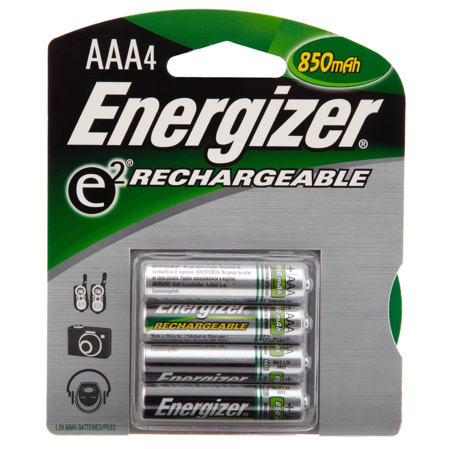 Energizer® Rechargeable AAA Batteries 4-Pack
