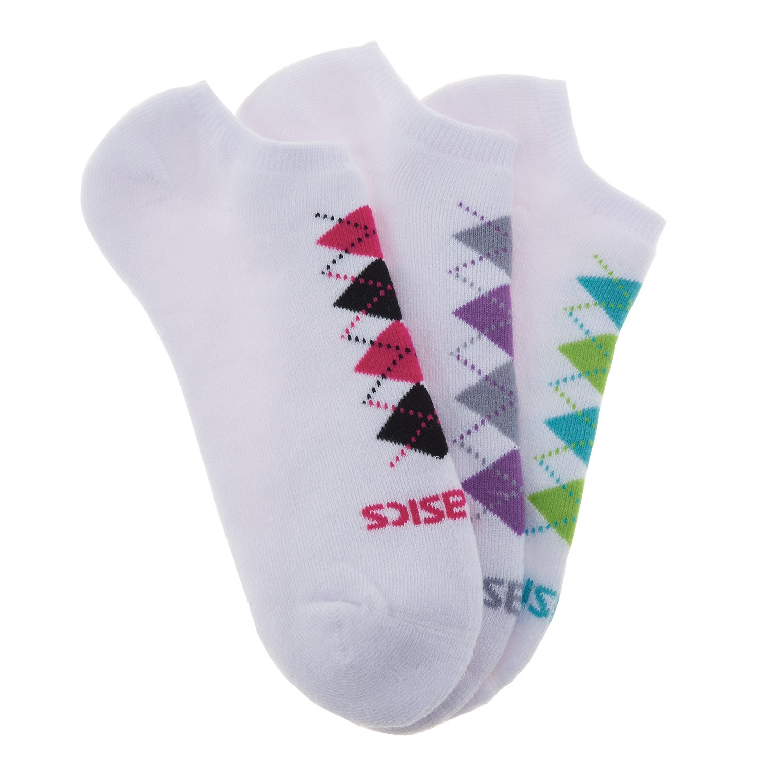ASICS® Women's Cushion Argyle No Show Socks 6-Pack thumbnail