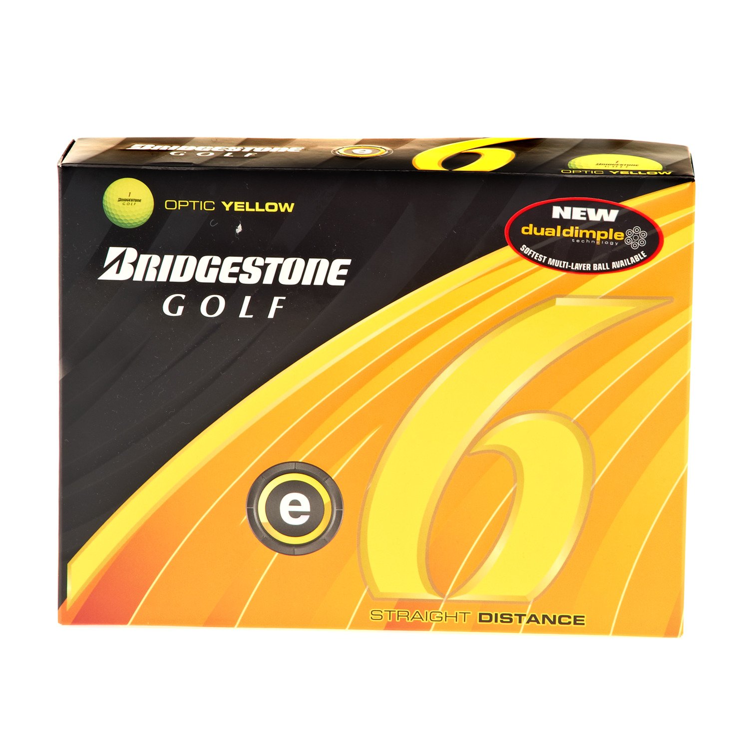 Bridgestone Golf E6 Yellow Straight Distance Golf Balls 12-Pack