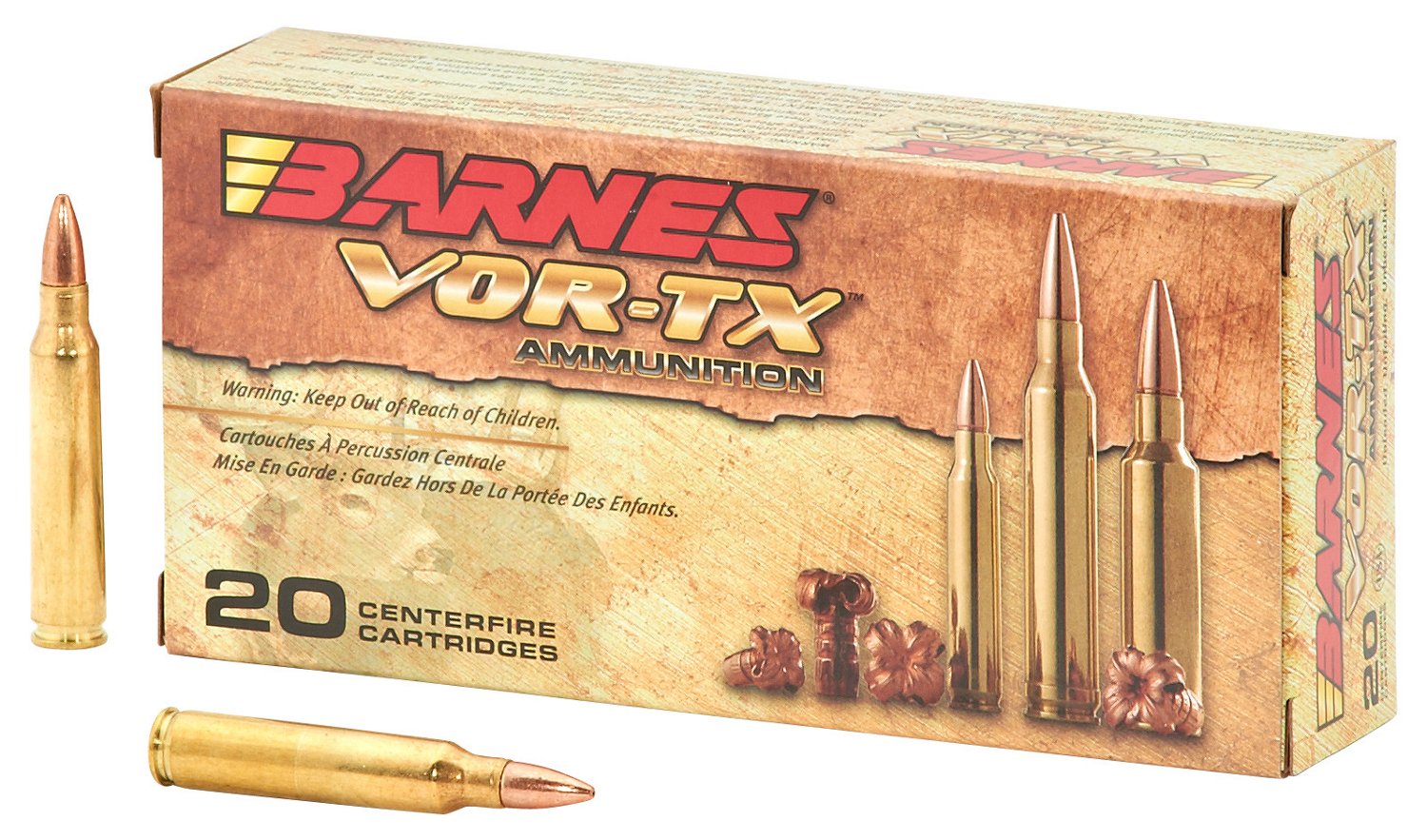 BARNES® VOR-TX™ .223 Remington 55-Grain Centerfire Rifle Ammunition