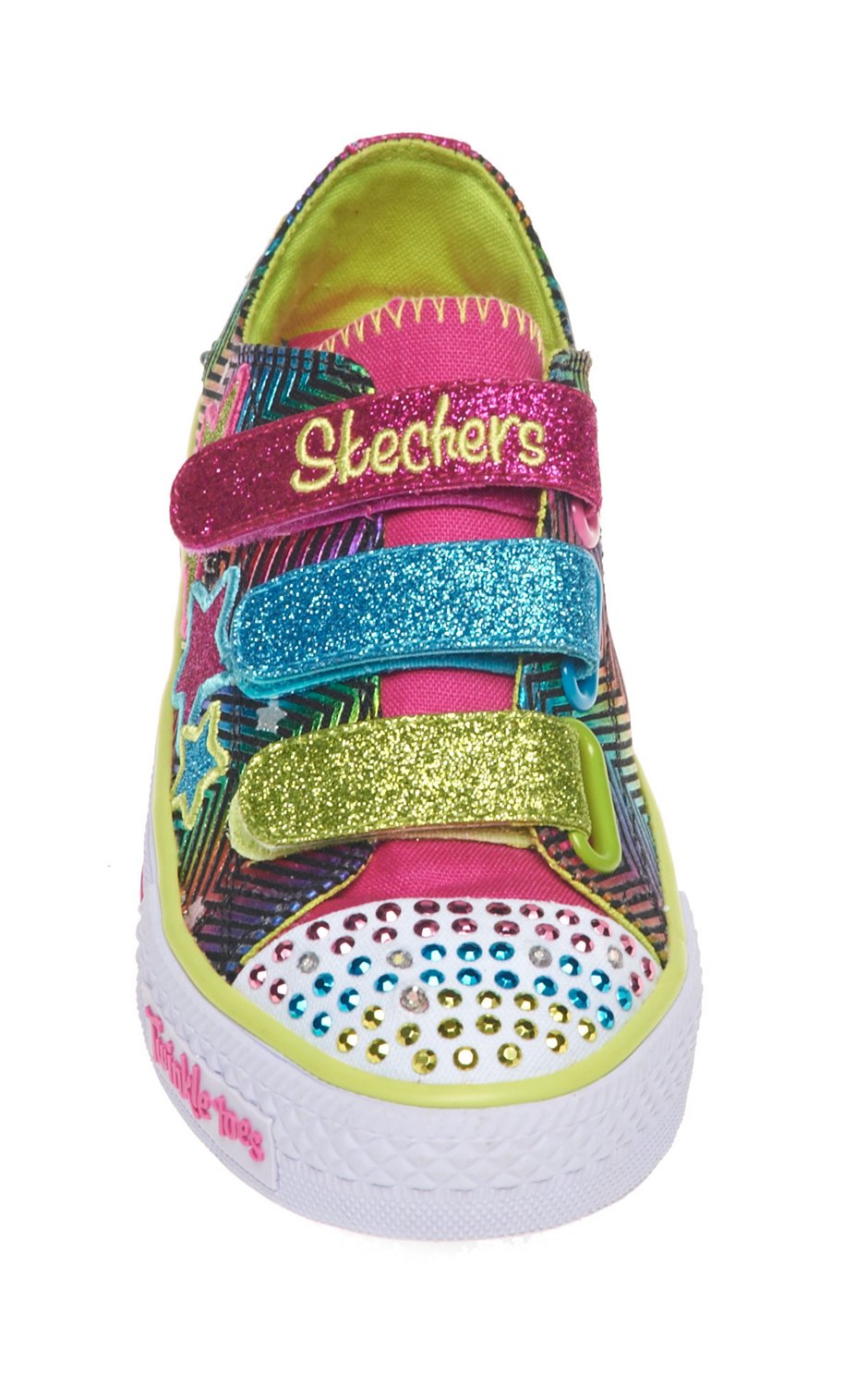 SKECHERS Girls' Twinkle Toes S Lights Shuffles Athletic Lifestyle Shoes thumbnail