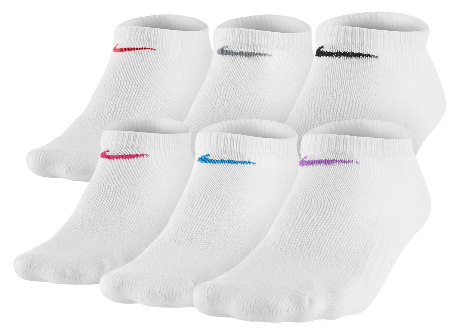 Nike Women's Cotton No-Show Socks 6-Pack