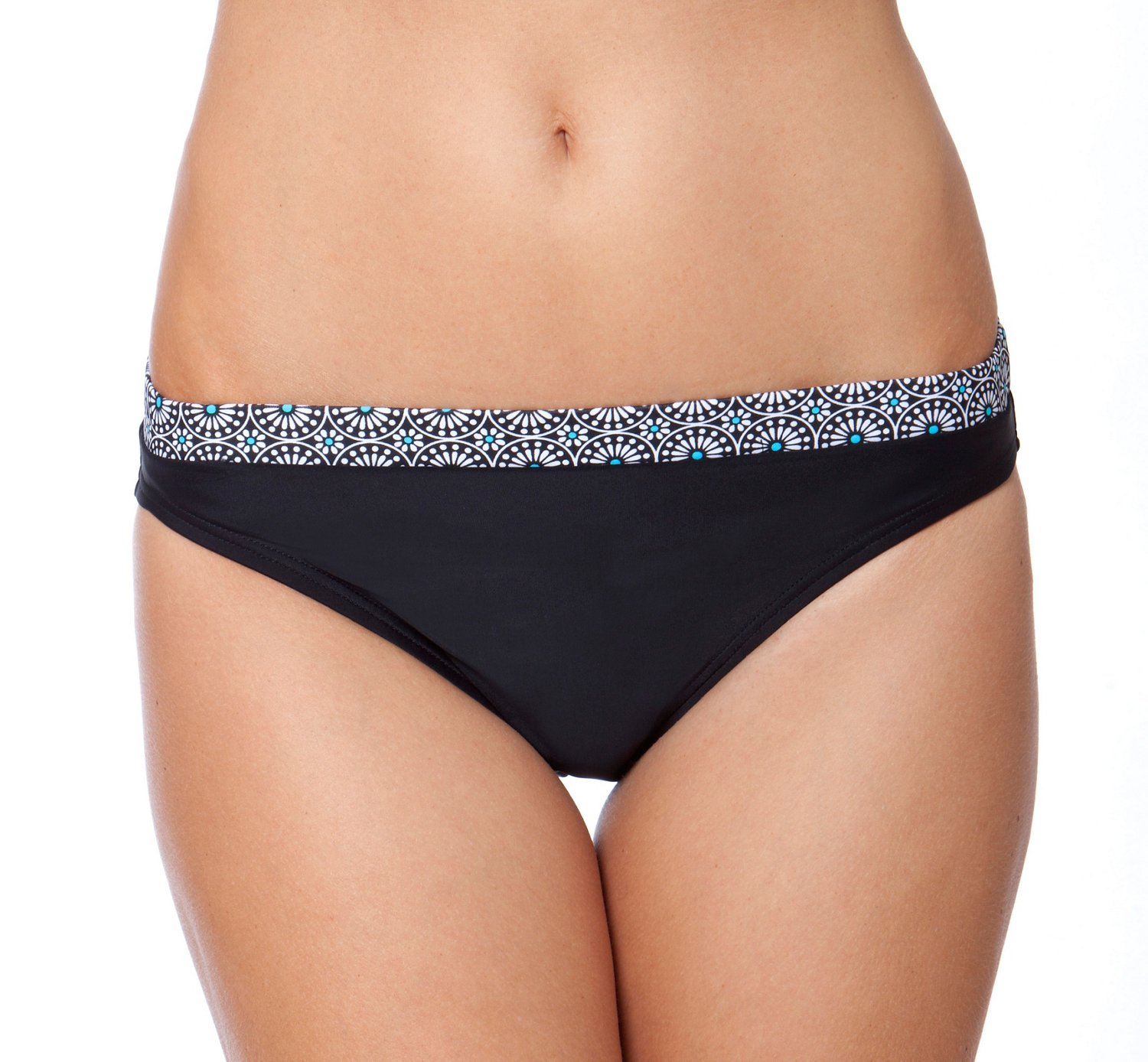 Magellan Outdoors Women's Tahitian Garden Banded Hipster Swim Bottom
