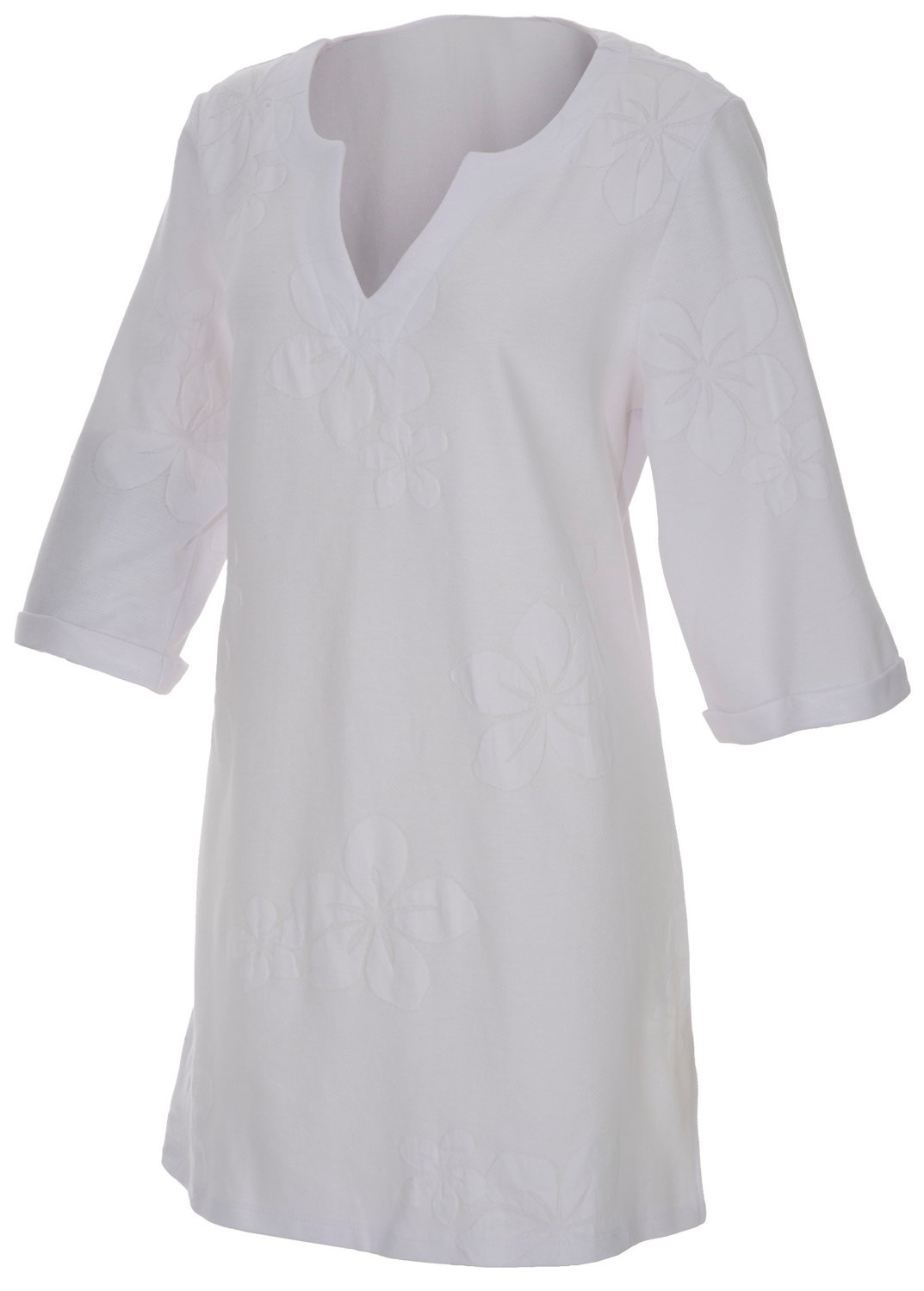Malibu Juniors' Wearabouts Tropicana V-neck Tunic