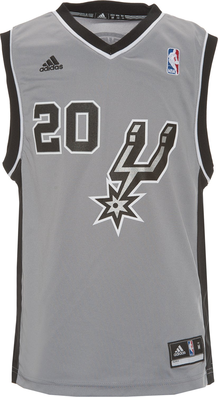 adidas Boys' San Antonio Spurs Manu Ginobili #20 Revolution 30 Replica Alternate Jersey
