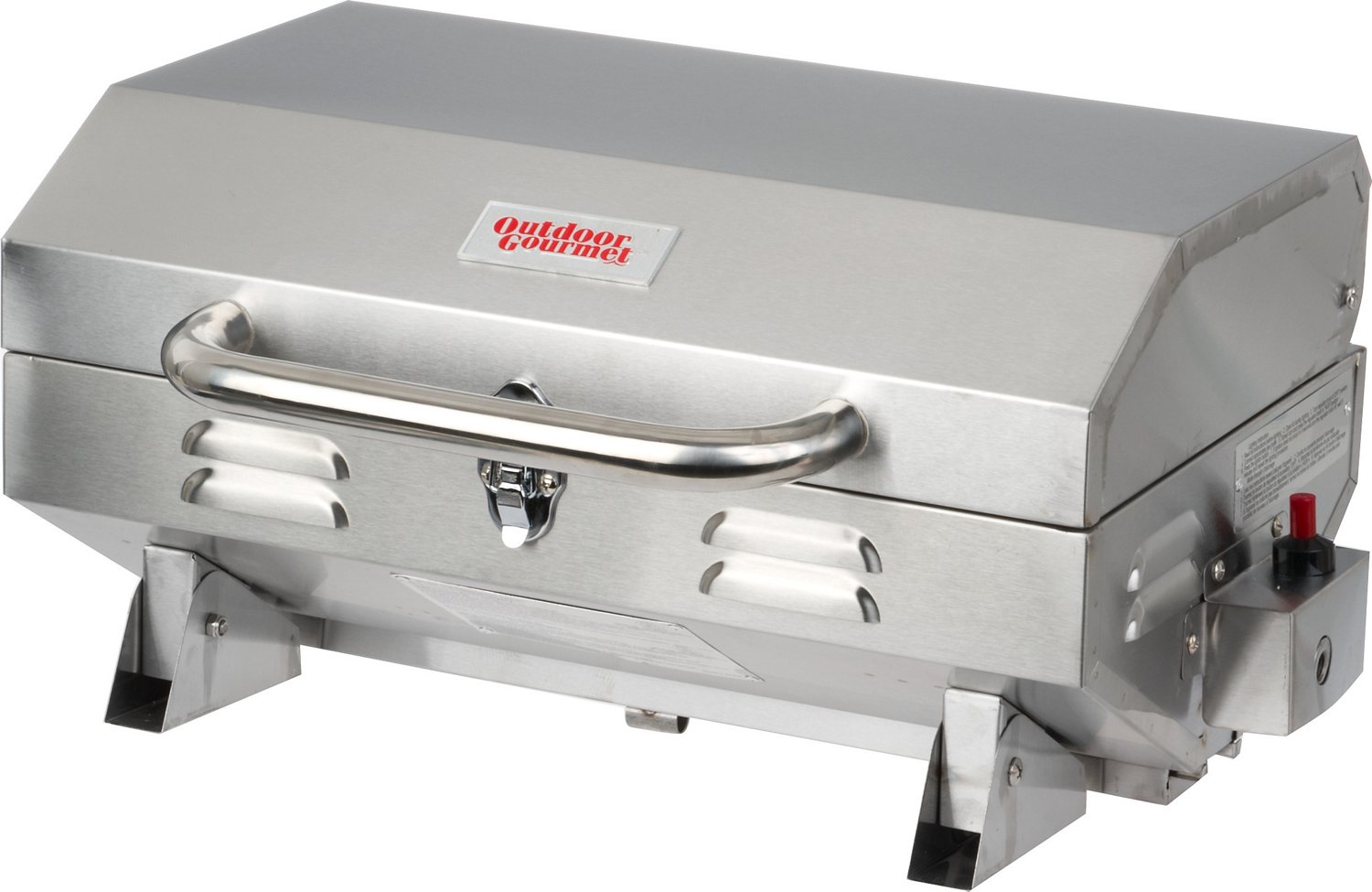 Outdoor Gourmet Stainless Steel Single Burner Gas Tabletop Grill