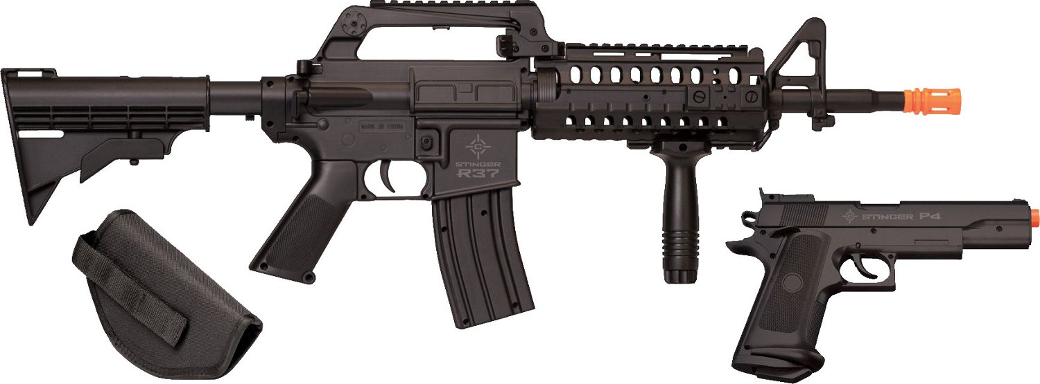 Crosman Elite Front Line Force Airsoft Rifle and Pistol Combo Kit
