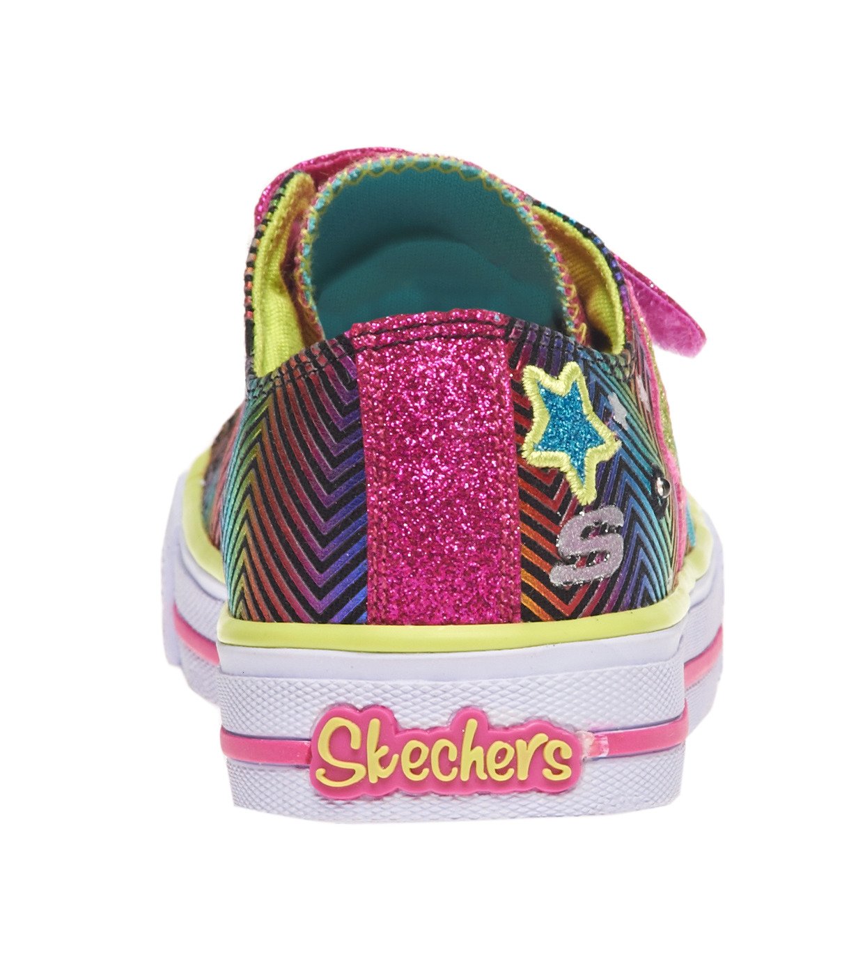 SKECHERS Girls' Twinkle Toes S Lights Shuffles Athletic Lifestyle Shoes thumbnail