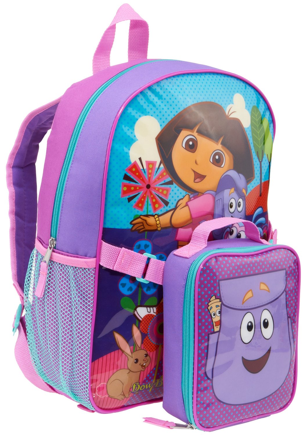 Nickelodeon Girls' Dora the Explorer Backpack with Lunch Kit thumbnail