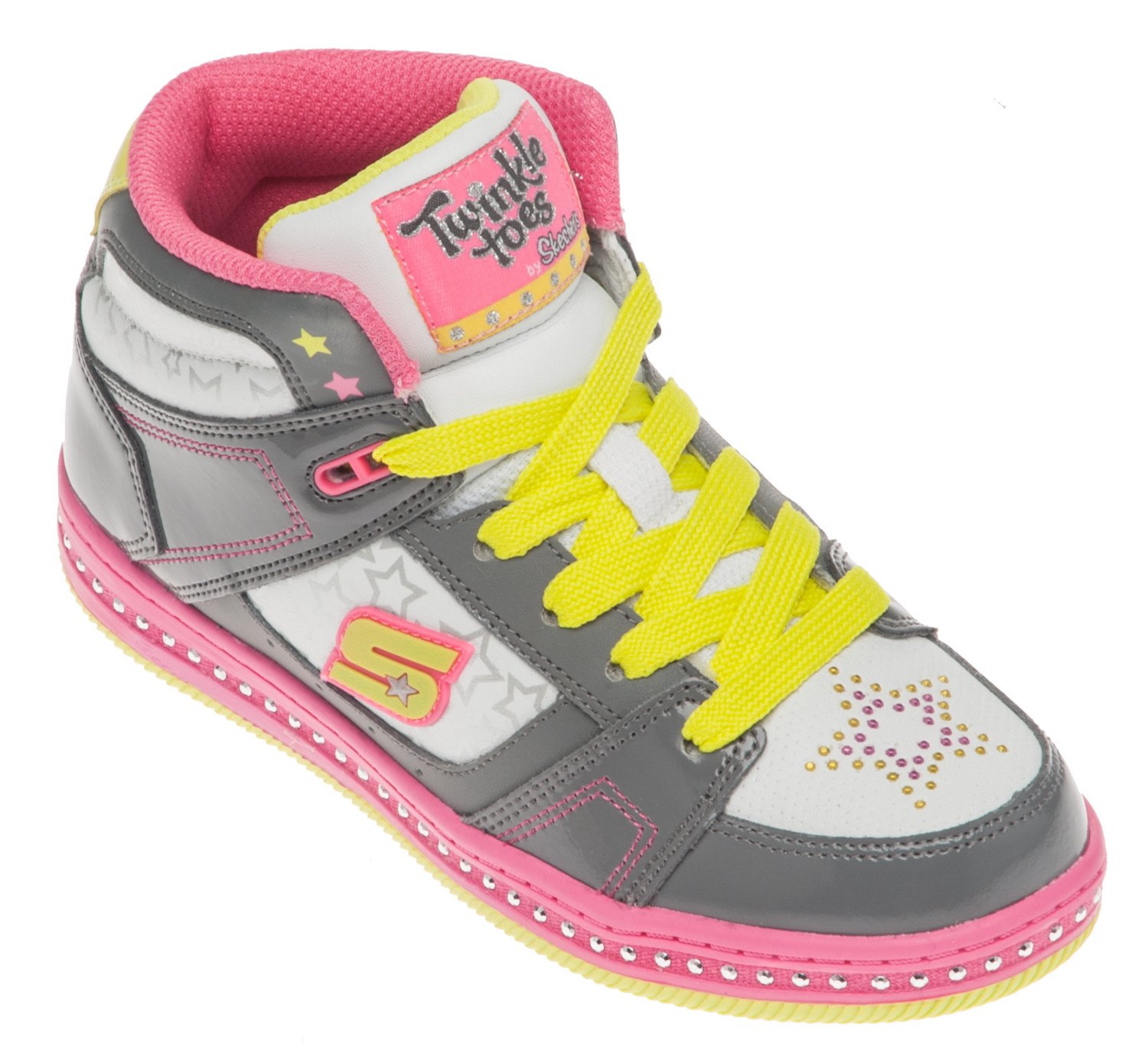 SKECHERS Girls' Twinkle Toes Cherished High Athletic Lifestyle Shoes thumbnail