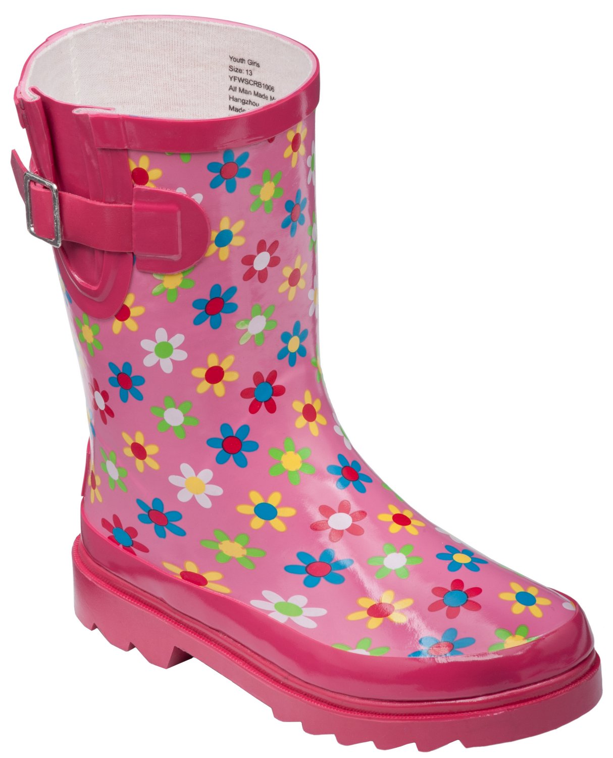 Stone Creek Girls' Flower Power Rubber Boots thumbnail
