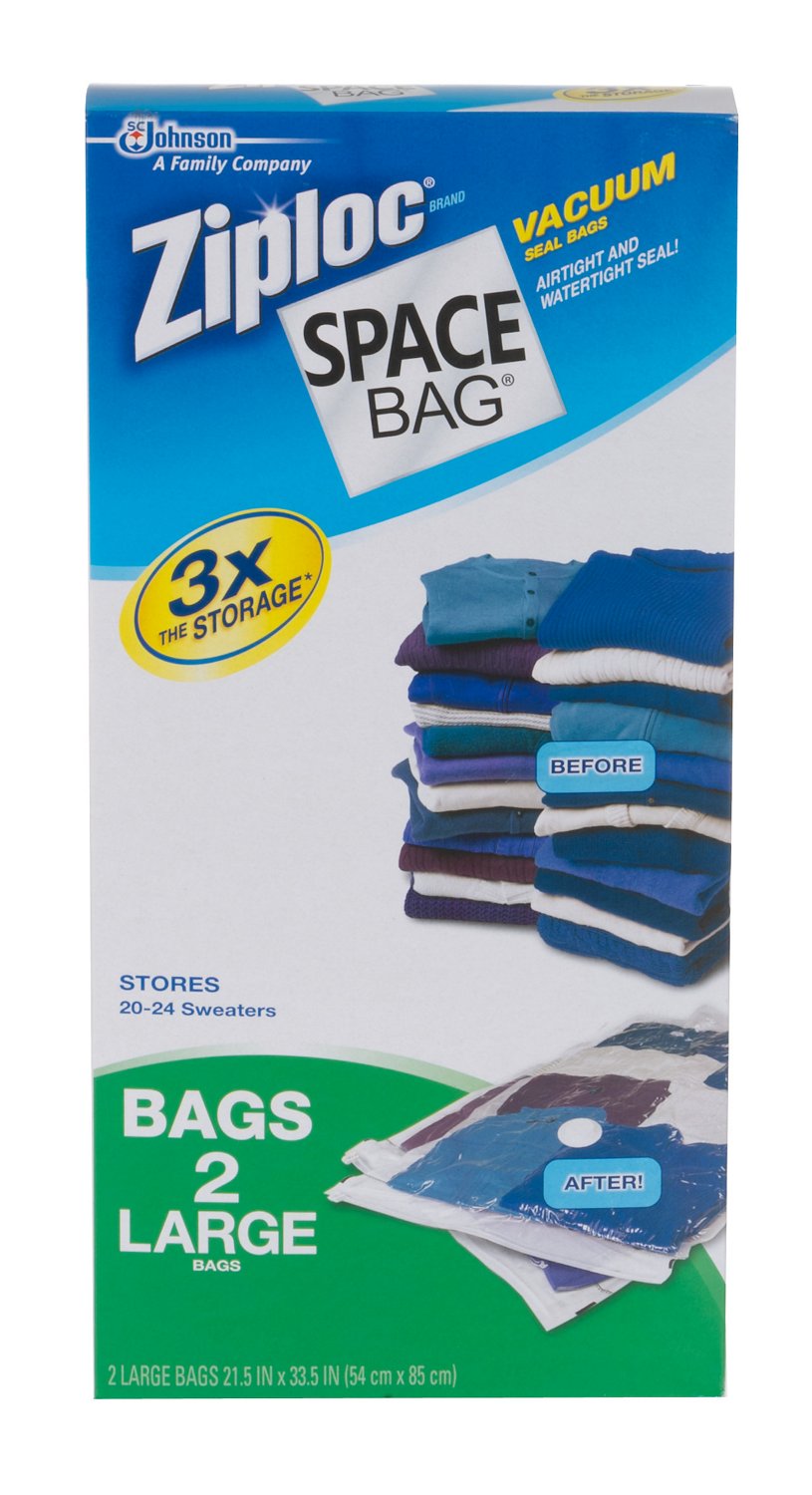 Ziploc® Space Bag Large Trays 2-Pack