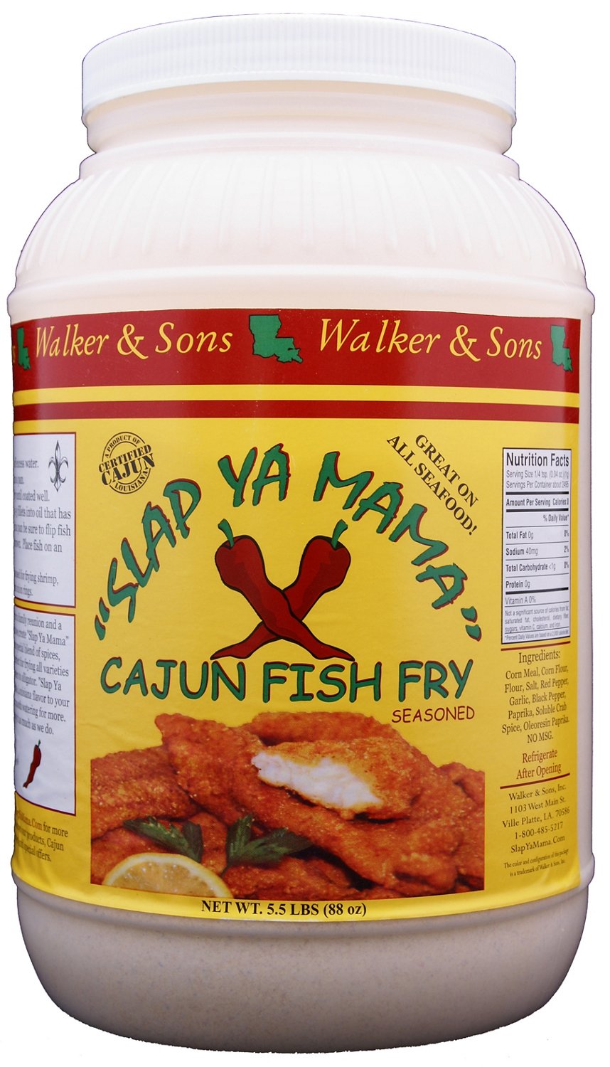 Slap Ya Mama 1Gallon Cajun Fish Fry Seasoning Academy