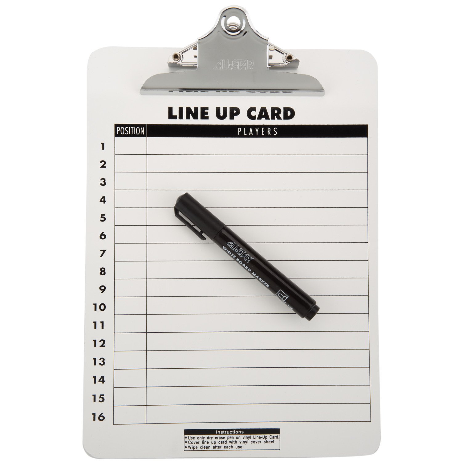 All-Star® Football Erasable Clipboard